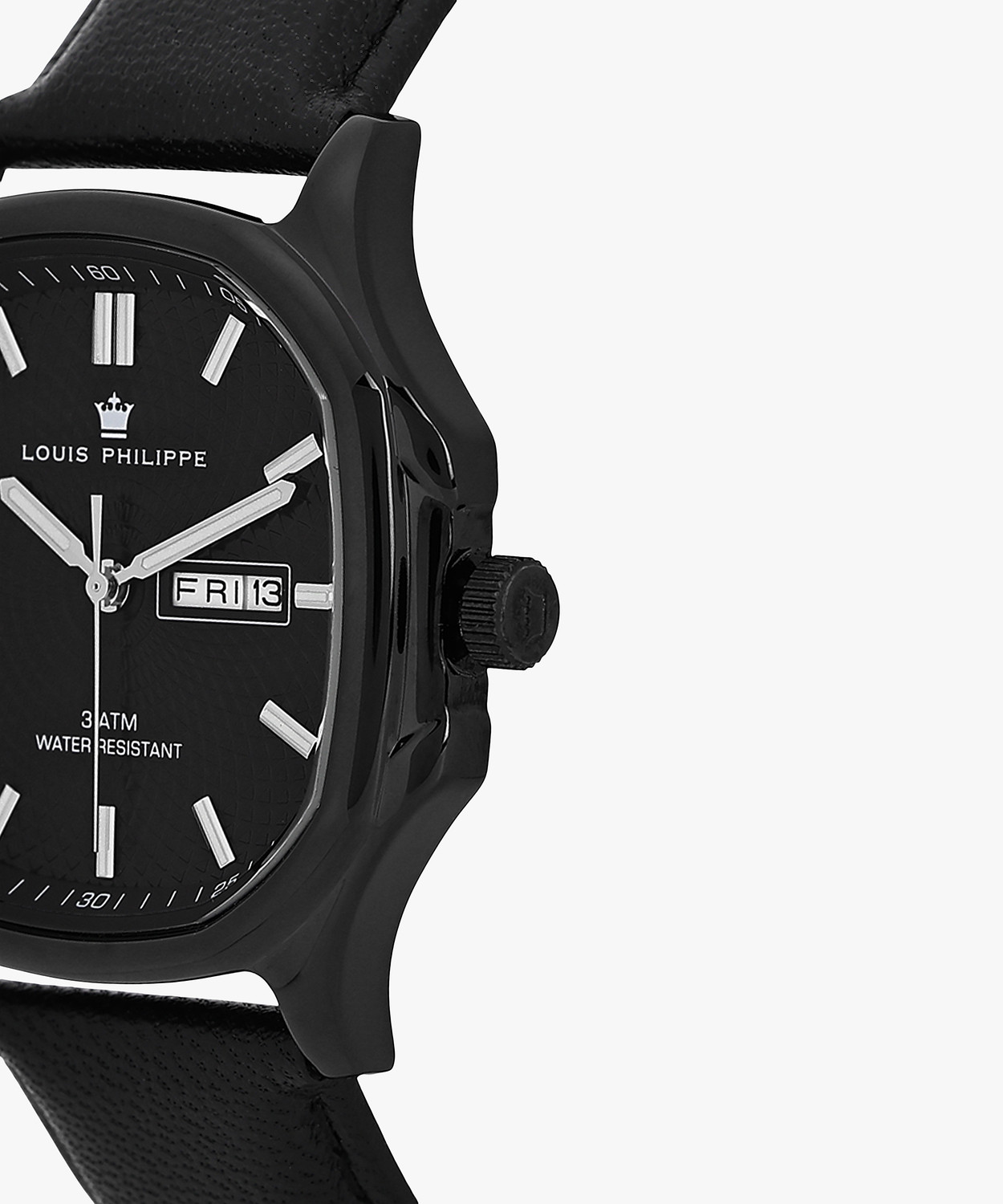 Image of Louis Philippe Day-Date Black Dial Analog Watch Analog Watch - For Men