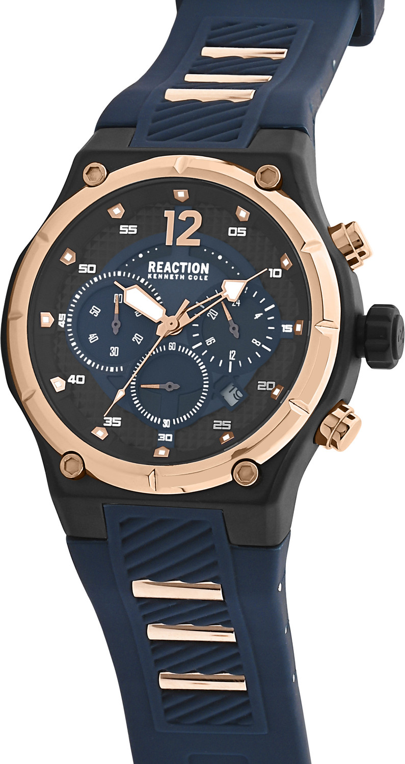 Image of Kenneth Cole Reaction Chronograph Blue Dial Watch For Men's Analog Watch - For Men
