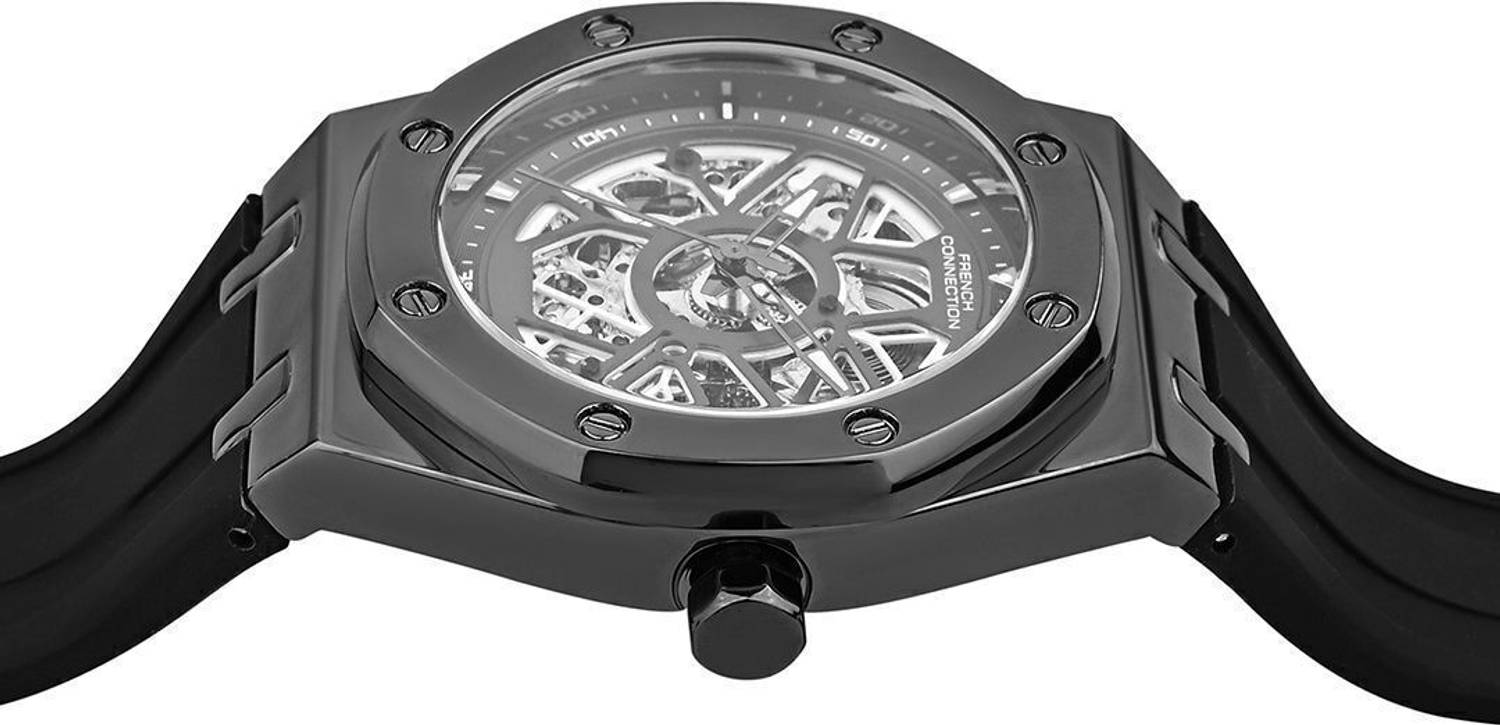 French Connection Grey Sunray Dial Men's Automatic Watch - Image 4