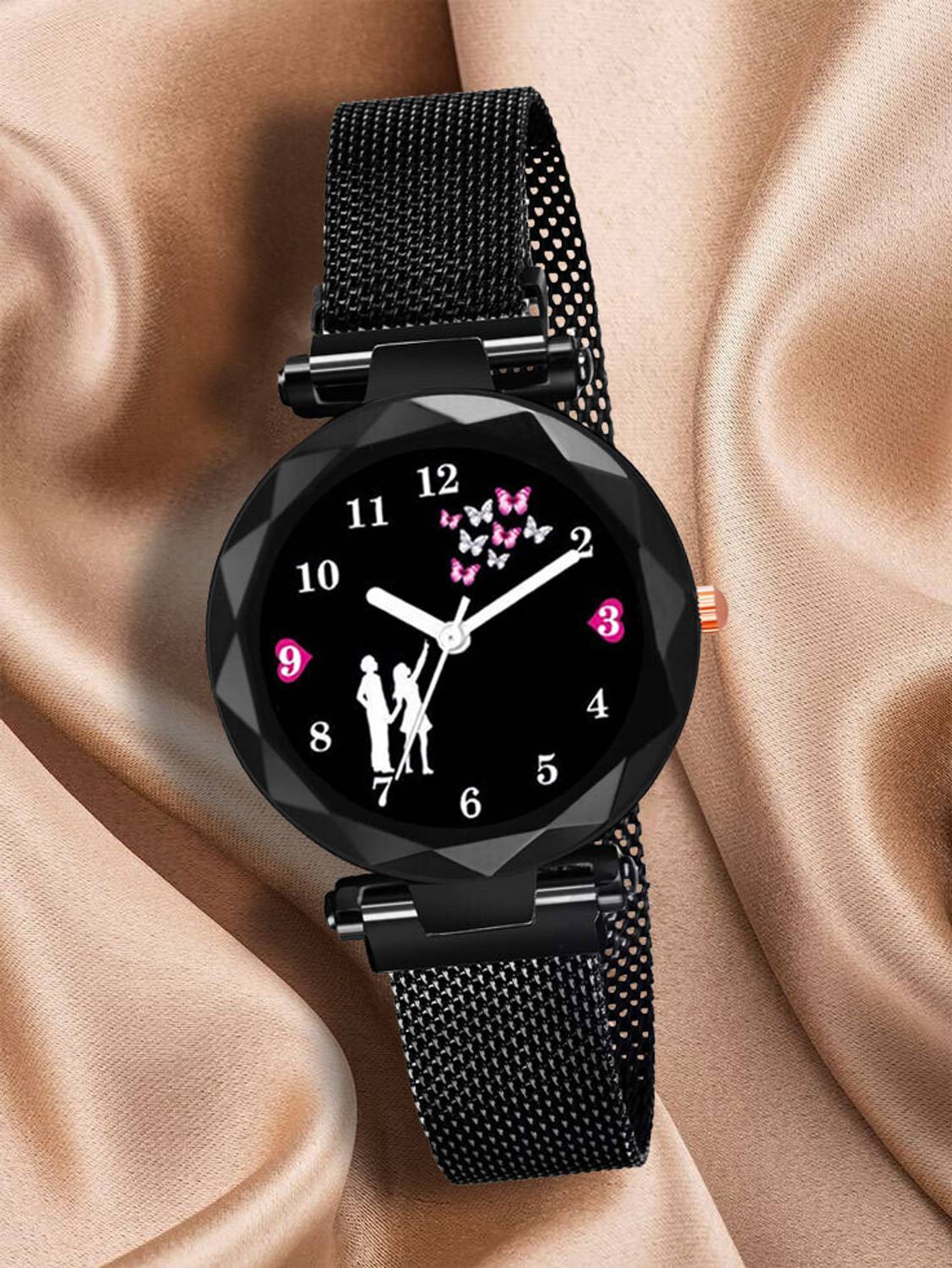 Alexei Magnetic Love Couple Collection Magnetic Couple Edition Analog Watch - For Girls