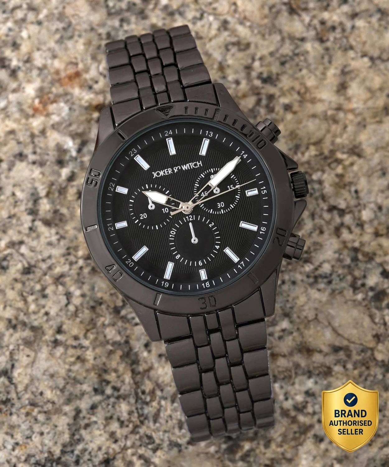 Joker & Witch AIRE All Black PU Strap Watch - Men - Image 1