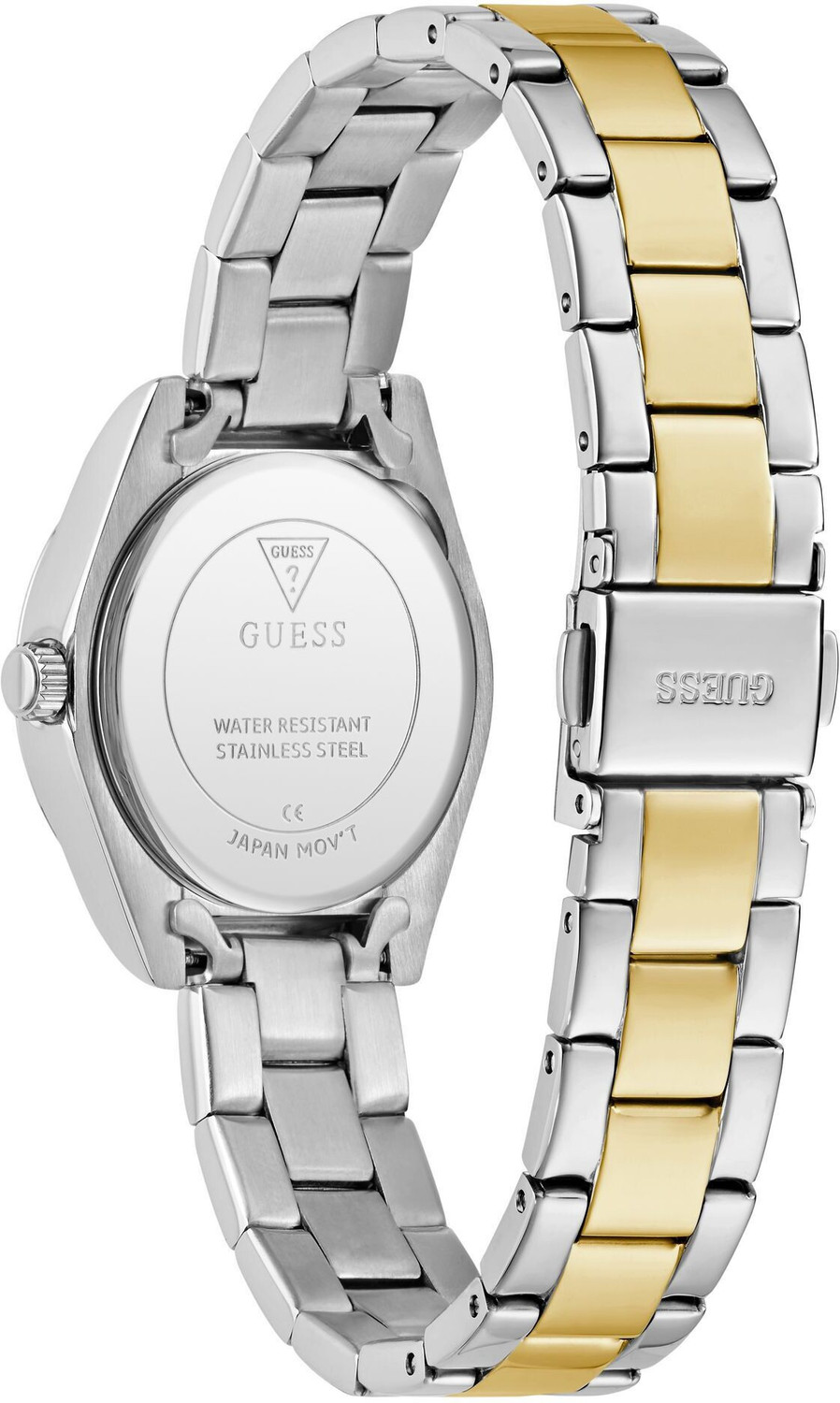 Image of GUESS GW0841L2 GUESS Mini Luna Champagne Round Dial Analog Watch - For Women