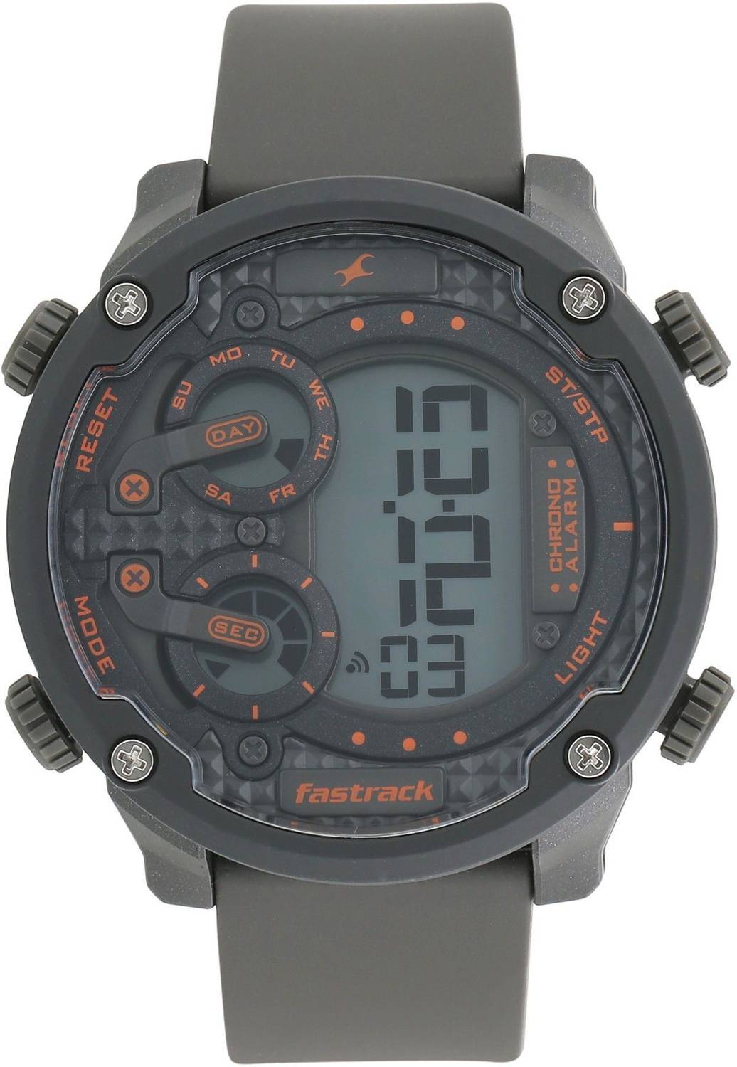 Fastrack NT38045PP03 Digital Black Dial Silicone Strap Watch for Men - Image 2