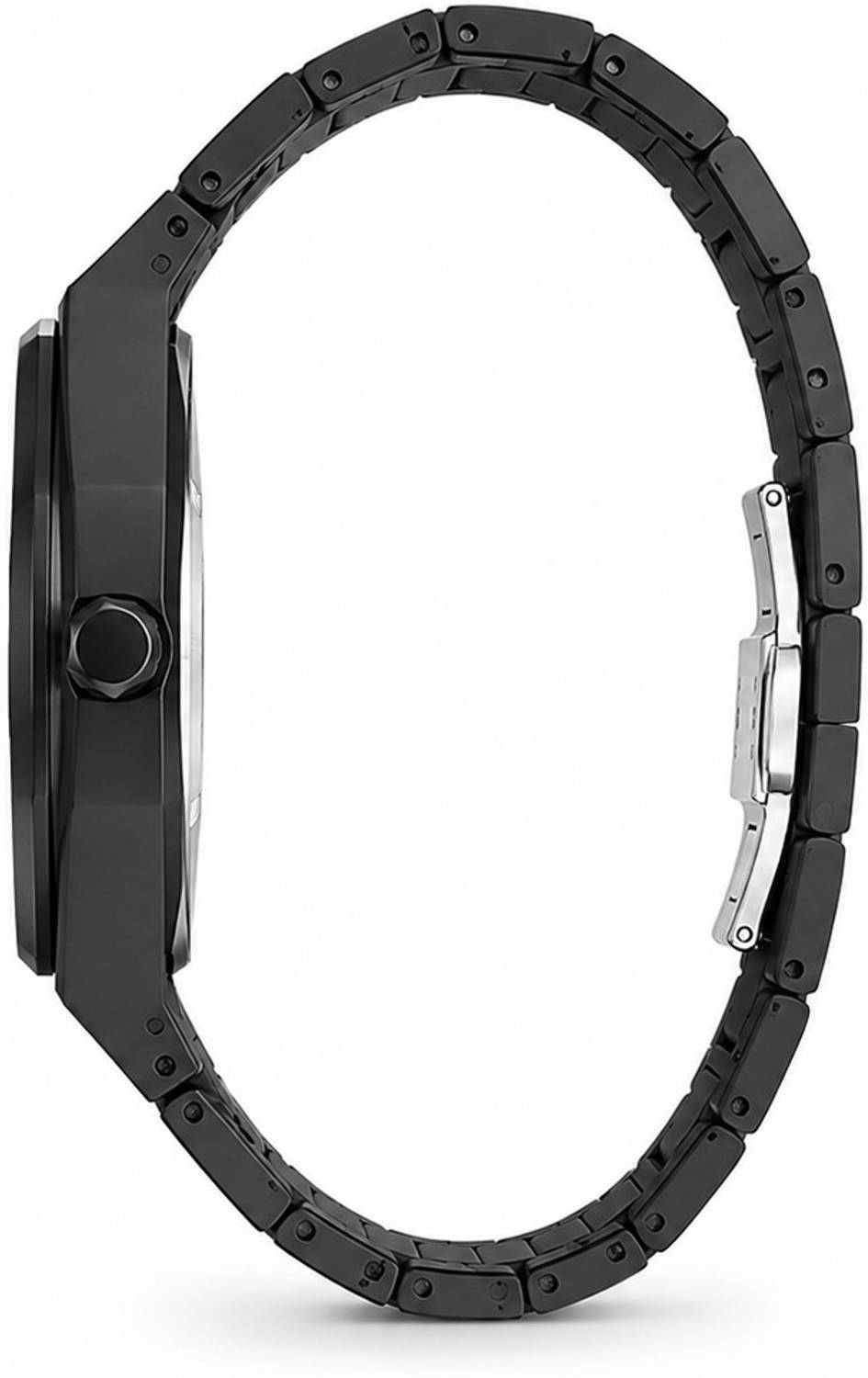 K&K Arabic Aura Silver Black Analog Watch - For Men - Image 2