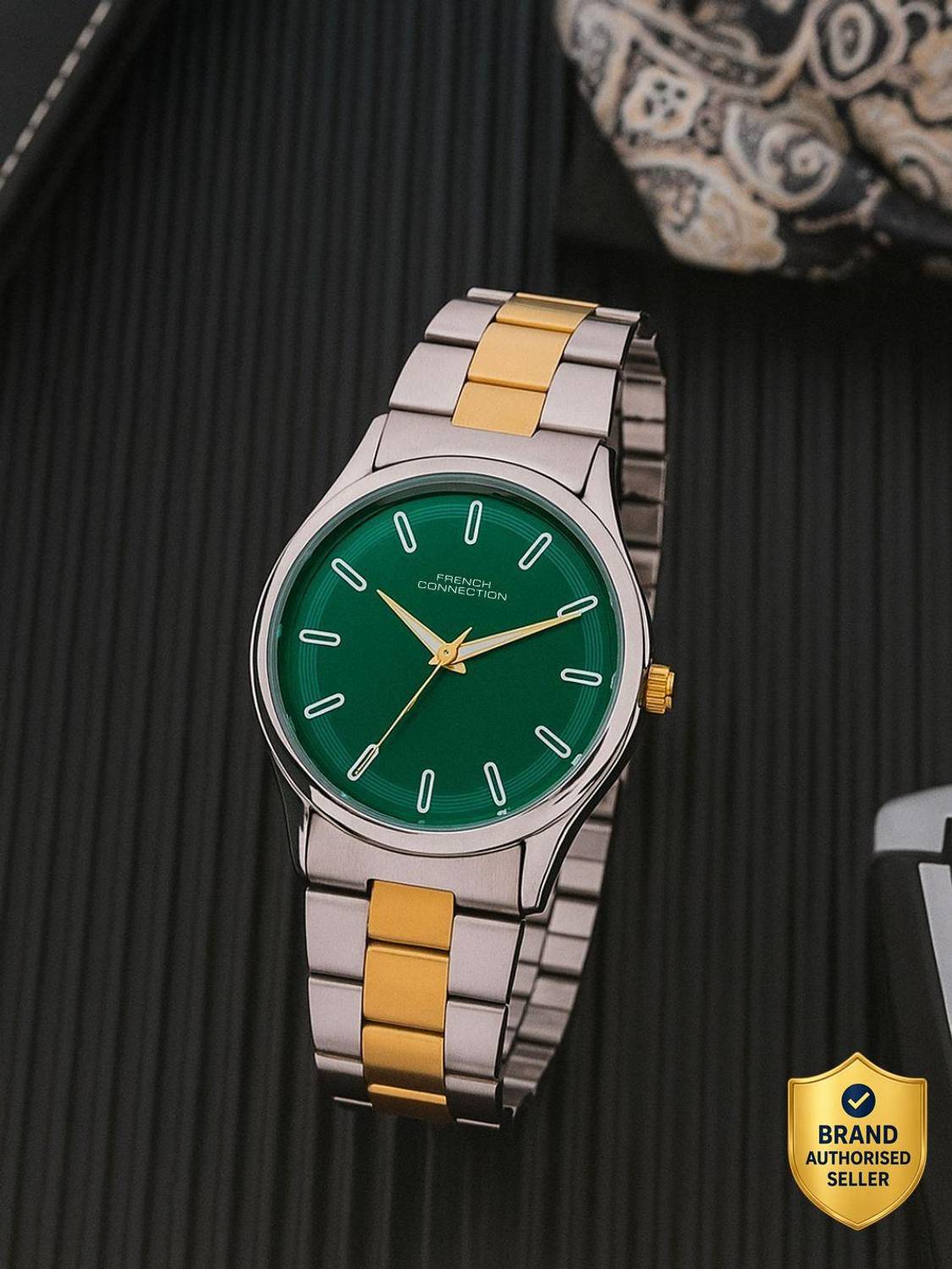 French Connection Green Sunray Dial | Analog Watch For Men's | FCN0167NTM Analog Watch  - For Men price history chart and lowest price