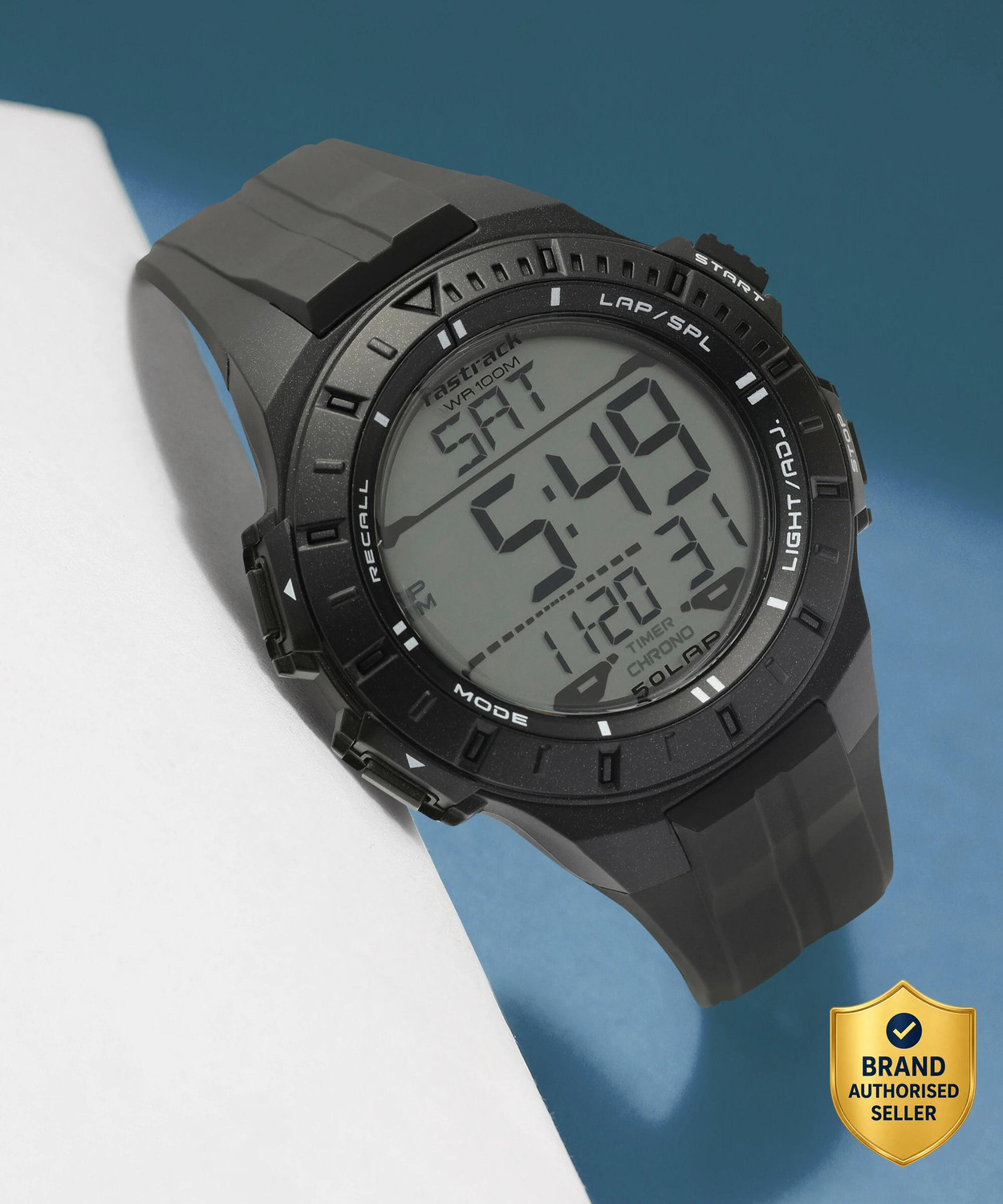 Fastrack Streetwear Fastrack Streetwear Digital Dial Black Polyurethane Strap Analog-Digital Watch  - For Men