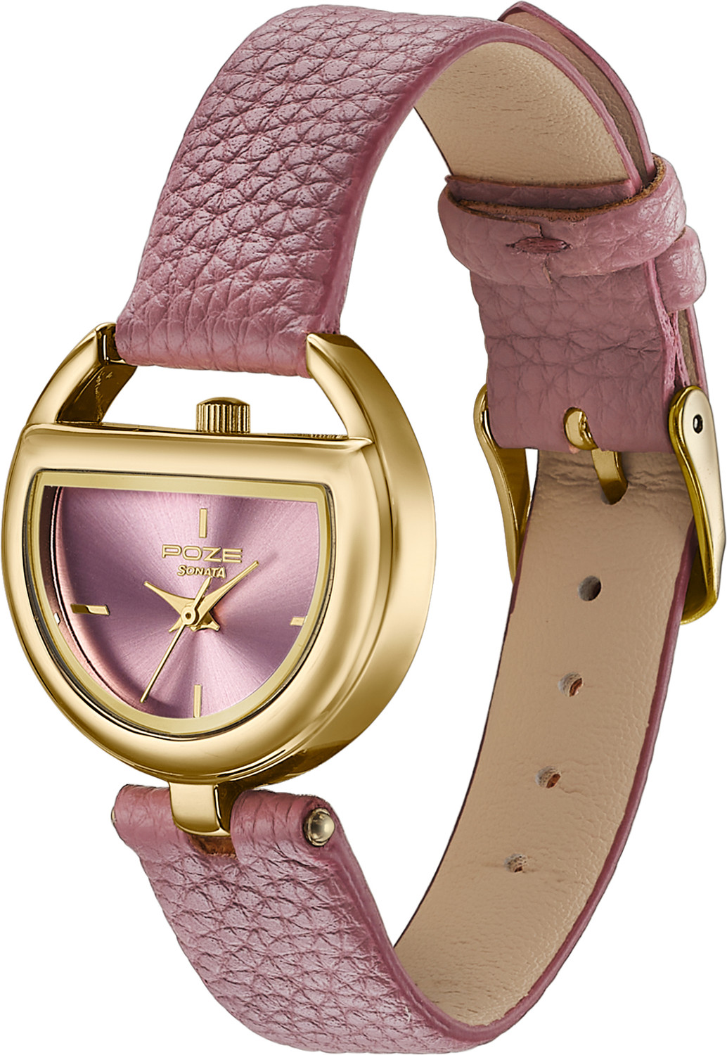 Image of SONATA Poze 8 Sonata Poze 8 Quartz Purple Dial Purple PU Leather Strap Analog Watch - For Women