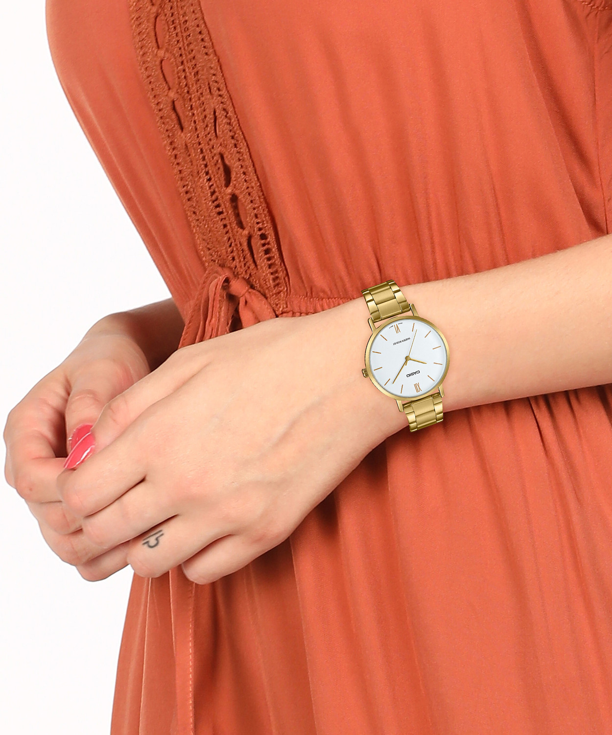 Image of CASIO LTP-VT01G-7BUDF Enticer Ladies Analog Watch - For Women