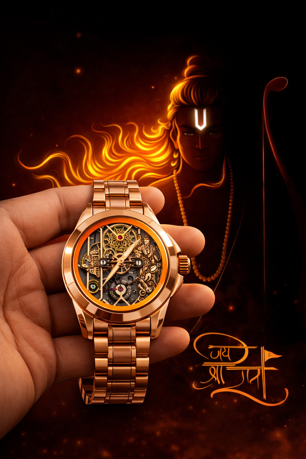 Image of YARA Special Addition 011 XRAM Watch Copper 44522 Analog Watch - For Men