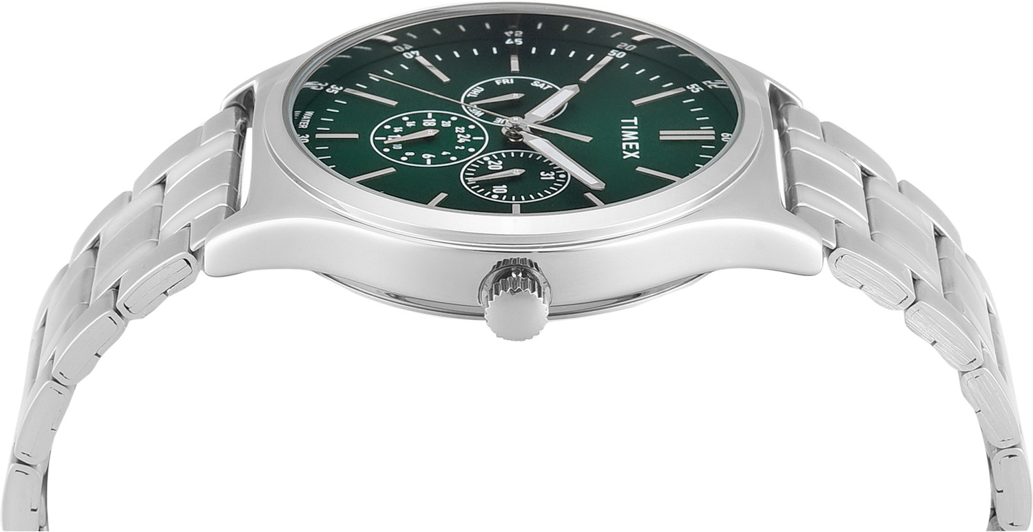 Image of TIMEX Multifunction Green Dial Analog Watch - For Men