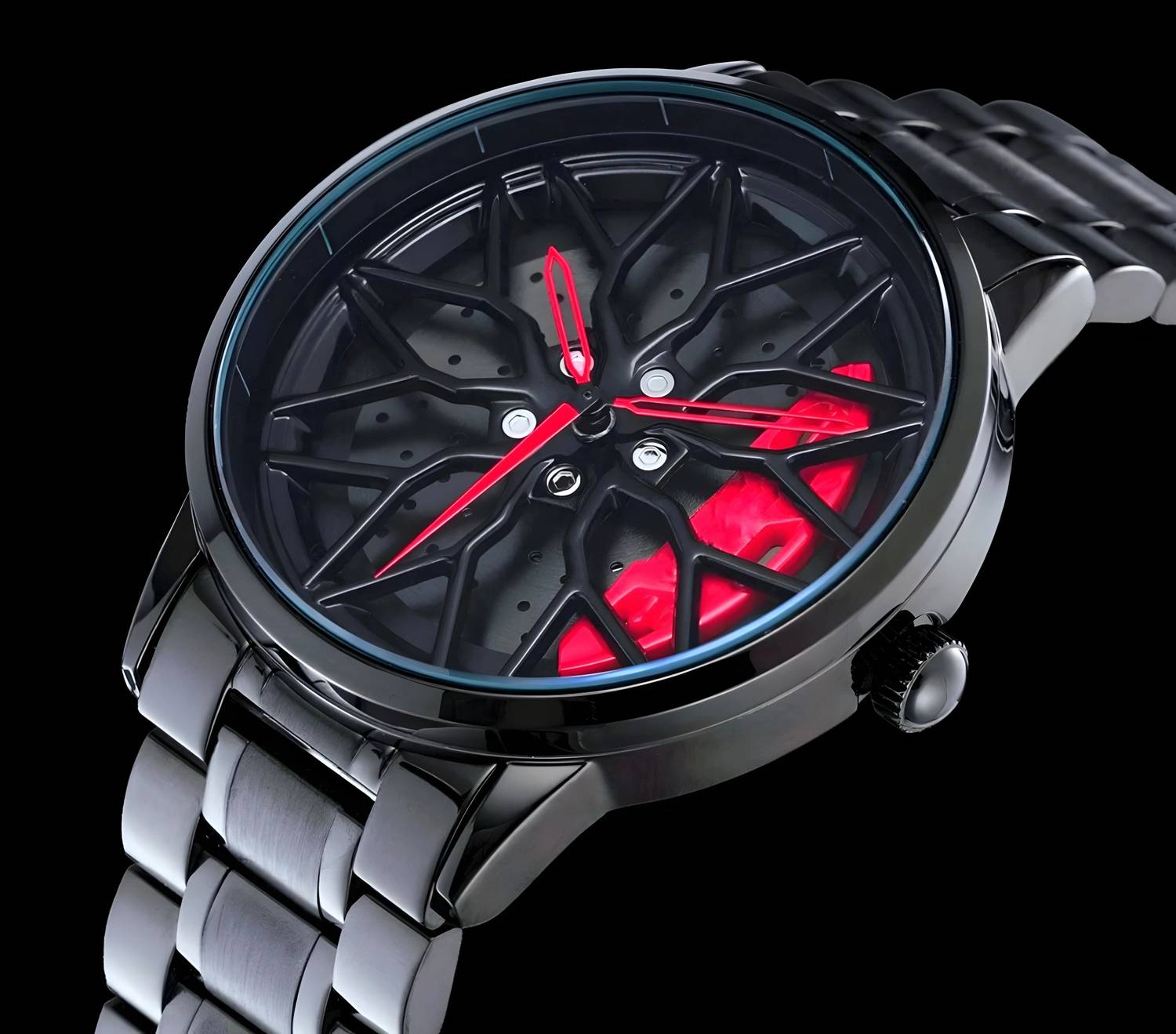 Wristy Men’s Rotating Wheel Dial Car Wheel Watch - Image 4