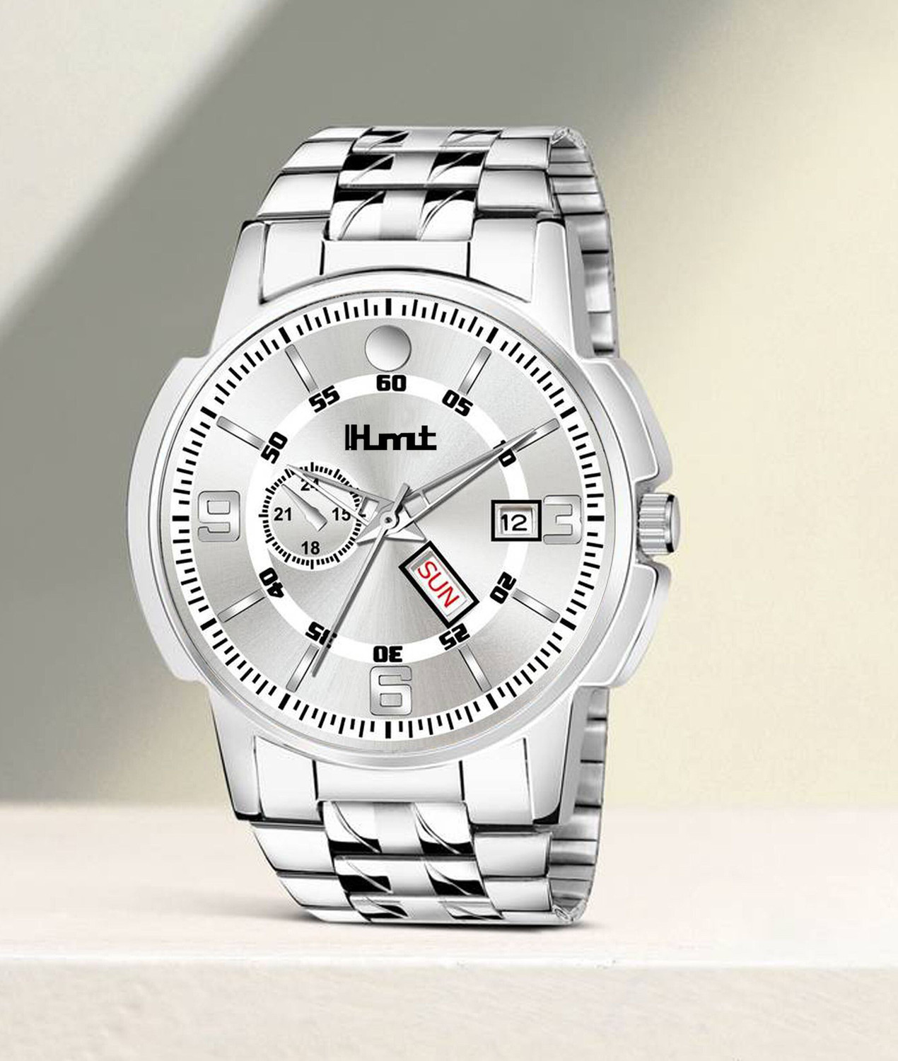 Image of HMT ALEX Day & Date Stainless Steel Chain for Boys Analog Watch - For Men