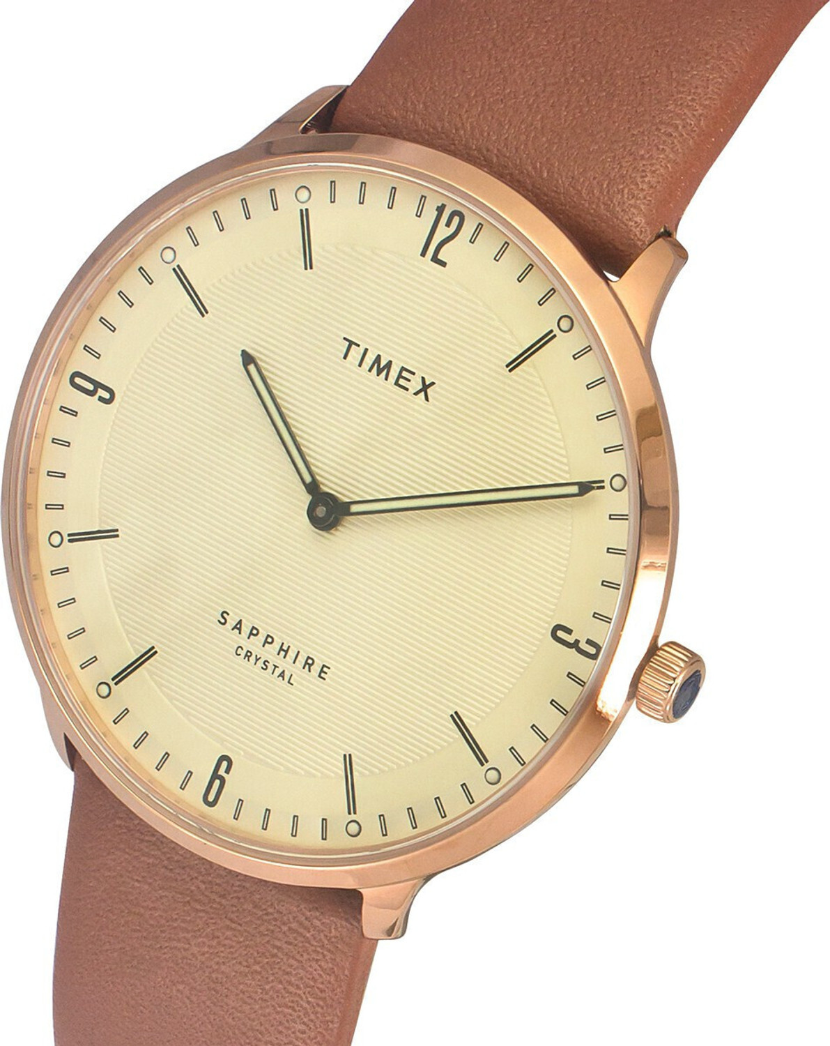 Image of TIMEX Casual Watch Round 40mm Beige Dial Analog Watch - For Men