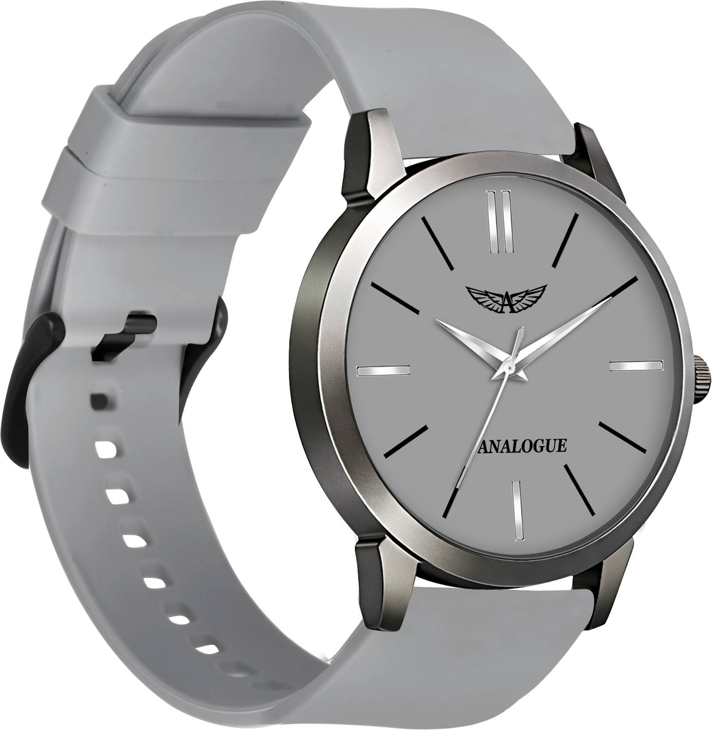 ANALOGUE Gun Metal Slim Series Smart Watch Strap - Image 5