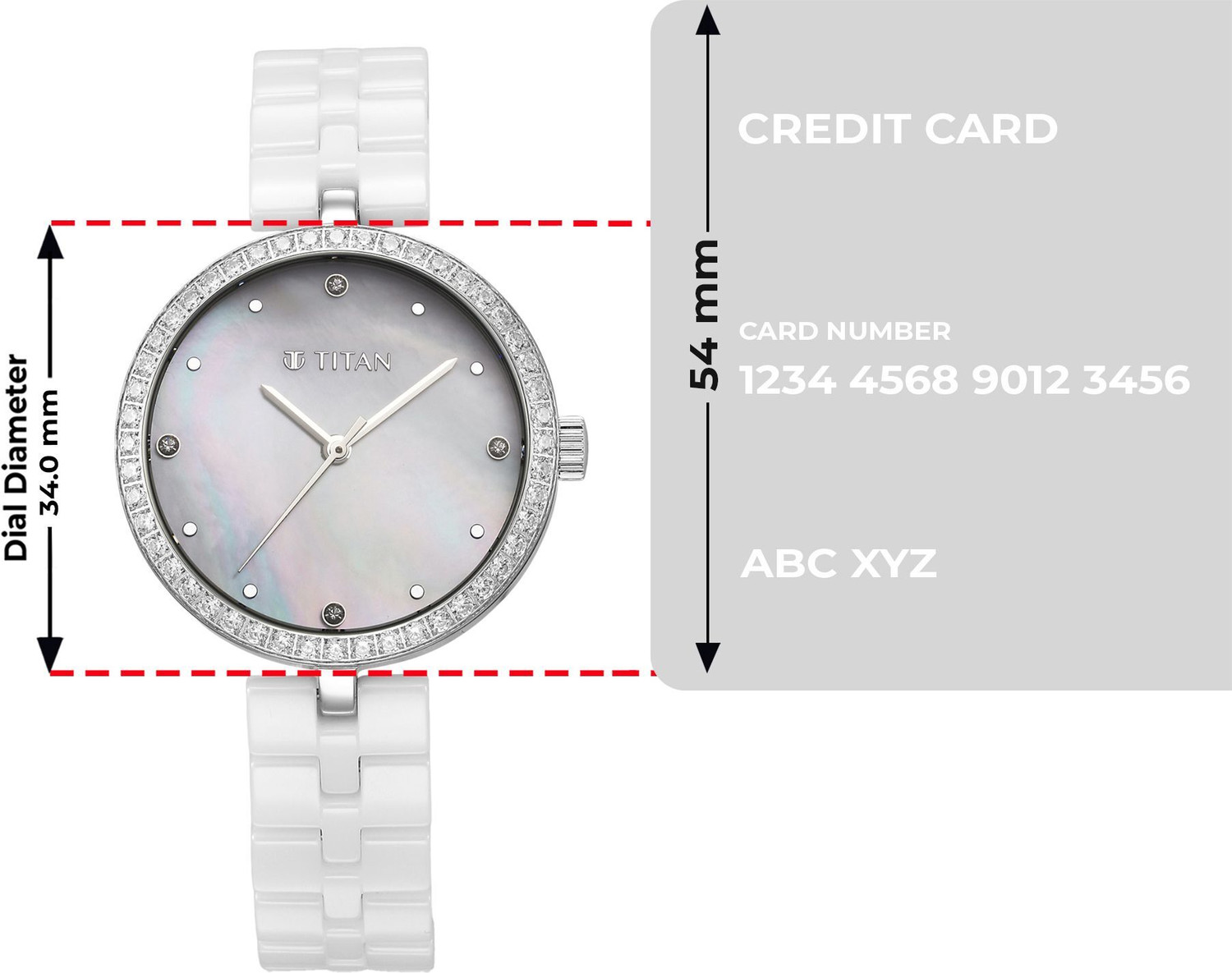 Image of Titan Purple Ceramic Analog Watch - For Women