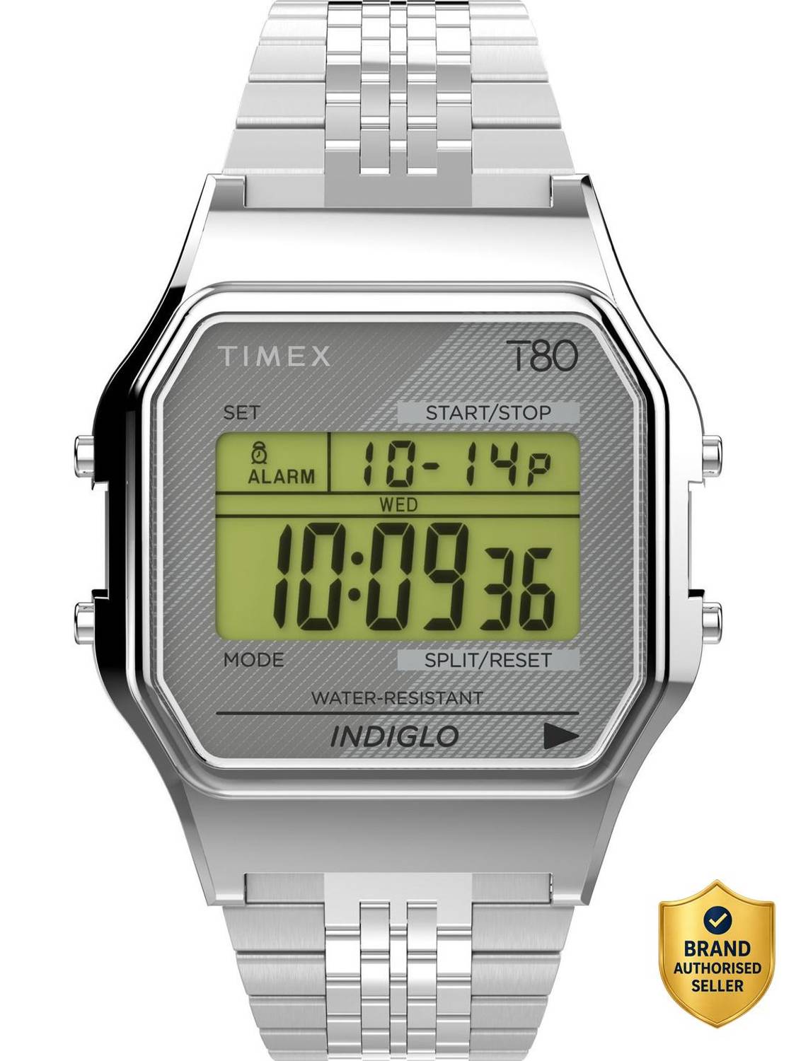 TIMEX 80 Tonneau 34mm Grey Dial Digital Watch - Image 1