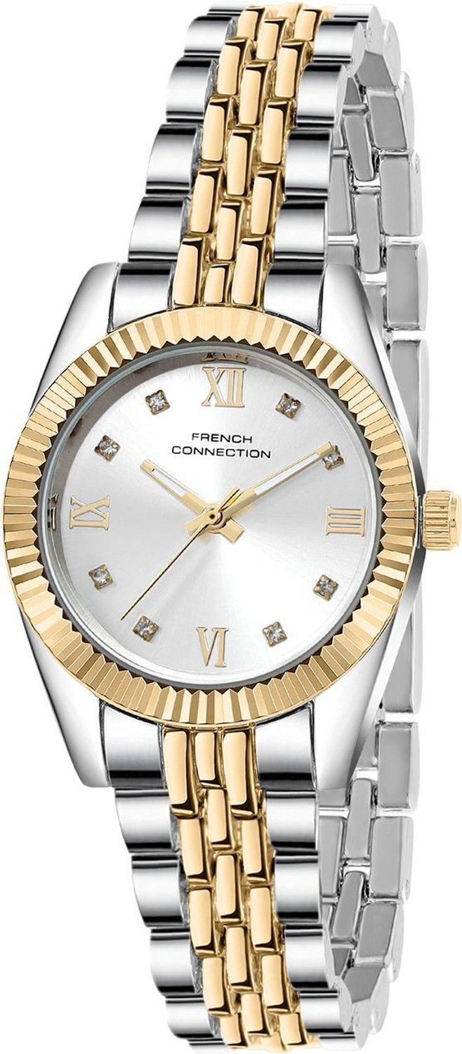 Image of French Connection French Connection Silver Round Quartz Analog Watch - For Women