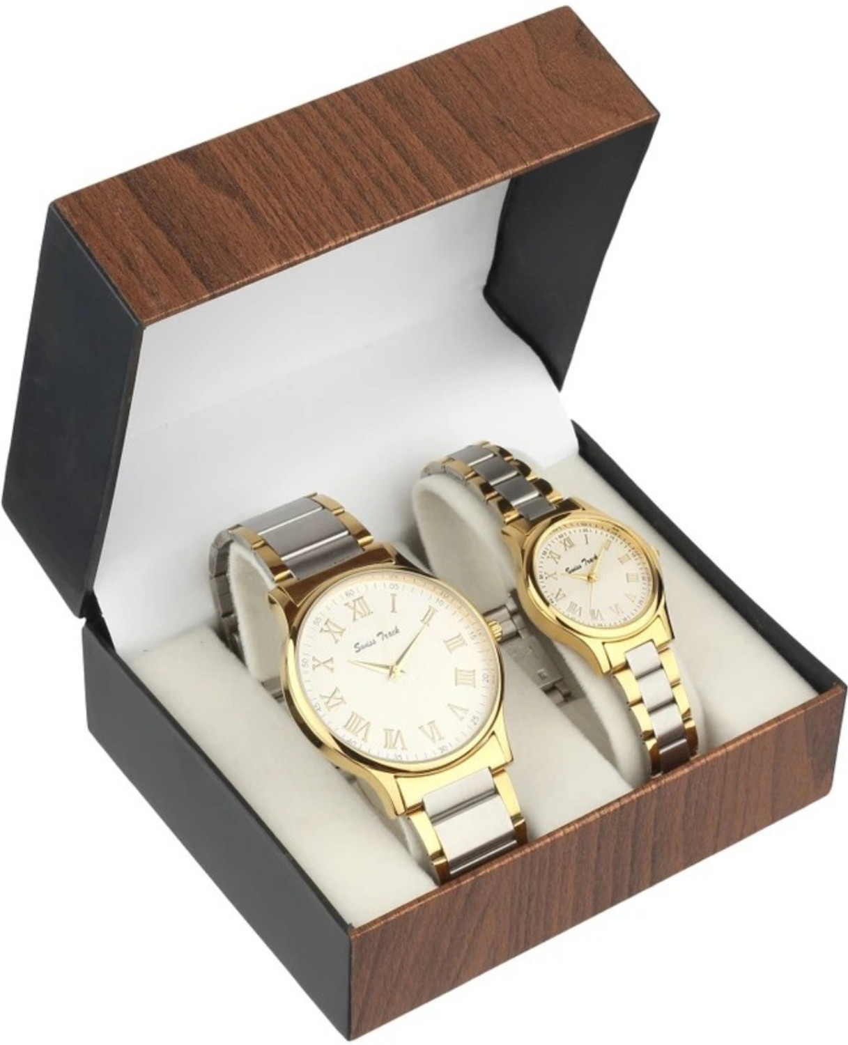 Image of swiss track Bandhan New Two Tone Couple New Couple Analog Watch - For Couple