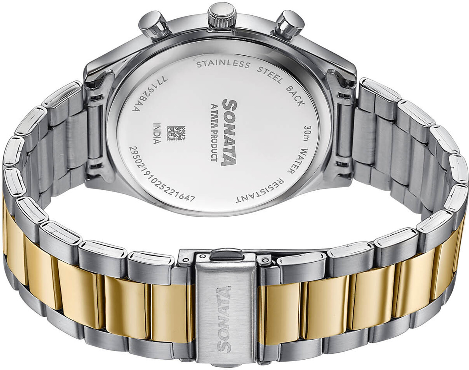 Image of SONATA Festive 2.0 Ph II Sonata Festive 2.0 Quartz Green Dial IPG+SS Sheet metal Strap Analog Watch - For Men