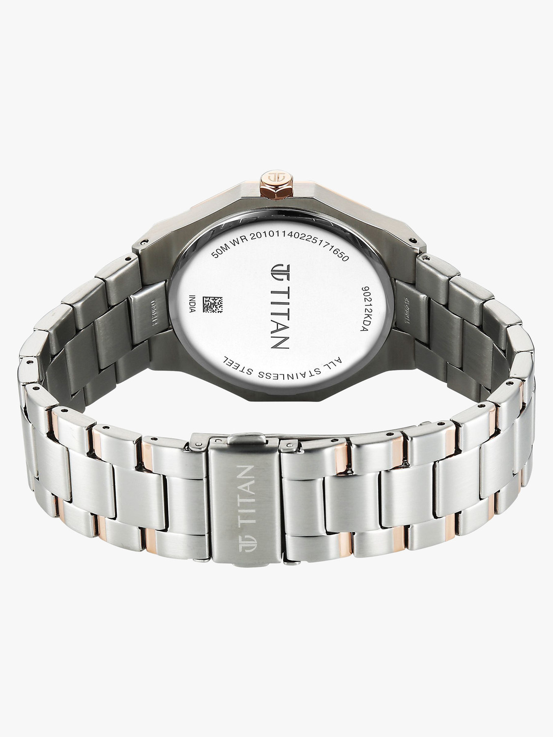 Image of Titan Dodecagon Titan Dodecagon Quartz Silver Round Dial Men's Watch / Analog Watch - For Men