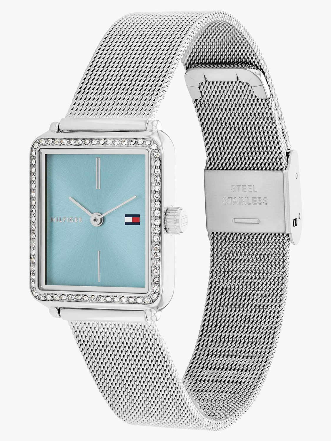 Image of TOMMY HILFIGER Tommy Hilfiger Tea Quartz Blue Rectangle Dial Women's Watch / Analog Watch - For Women