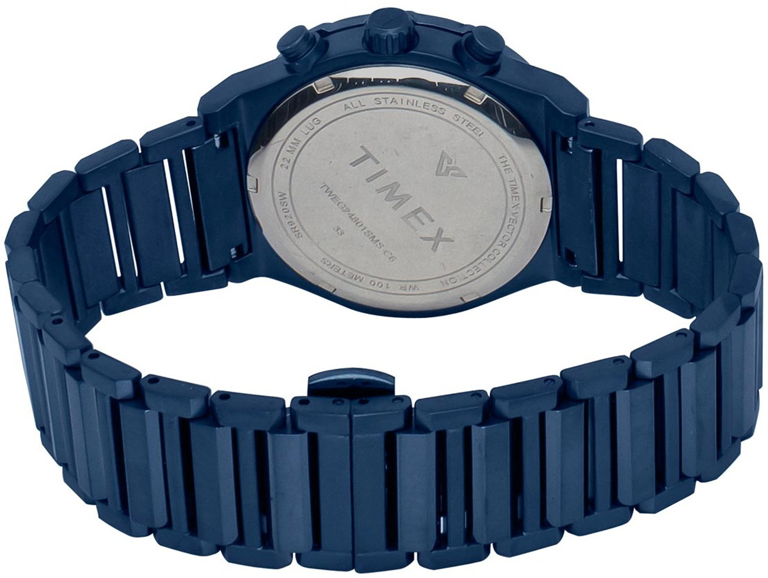 Image of TIMEX TWEG24801 Vector Round 40mm Blue Dial Analog Watch - For Men