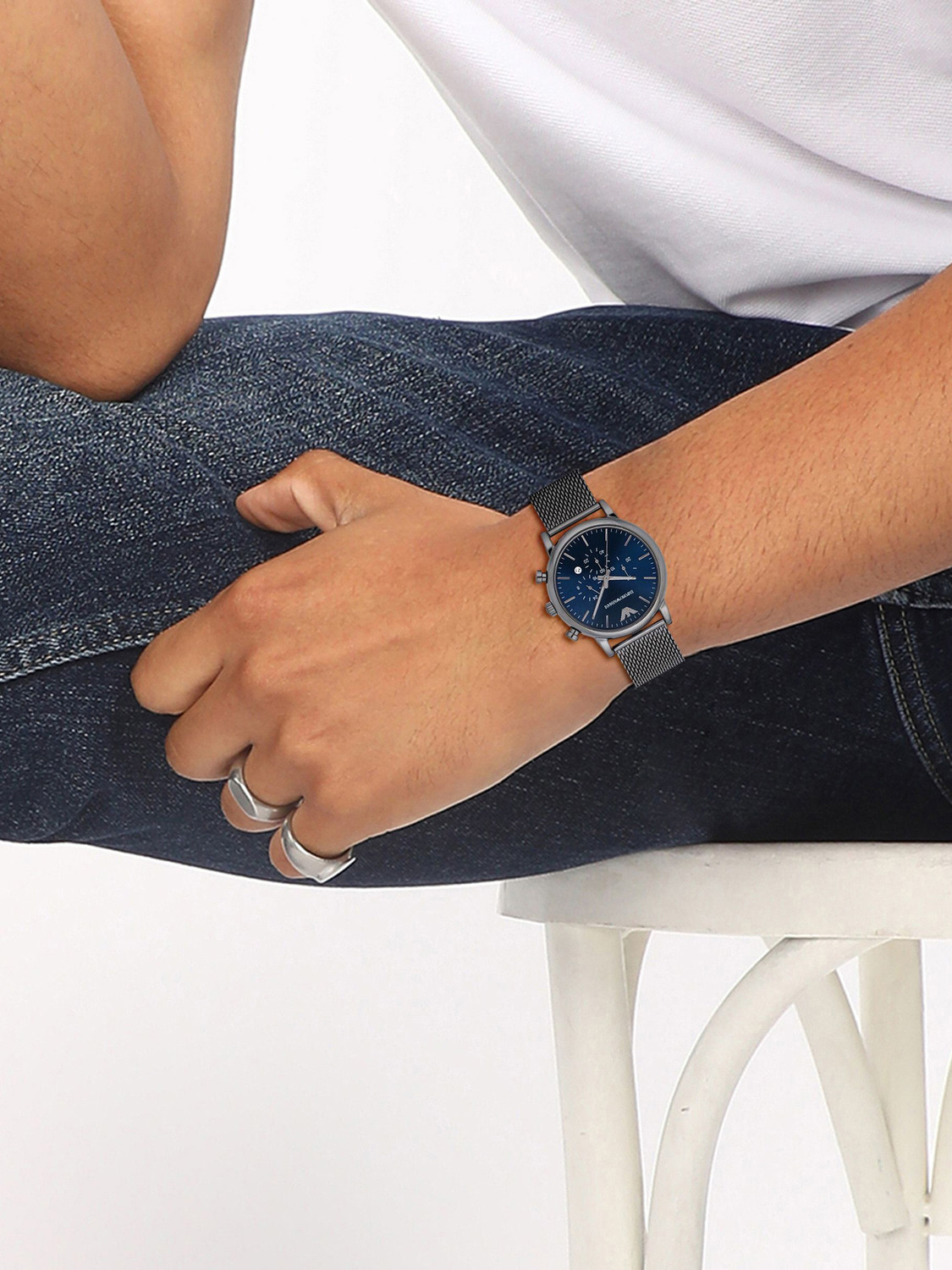 Image of EMPORIO ARMANI Luigi Analog Watch - For Men