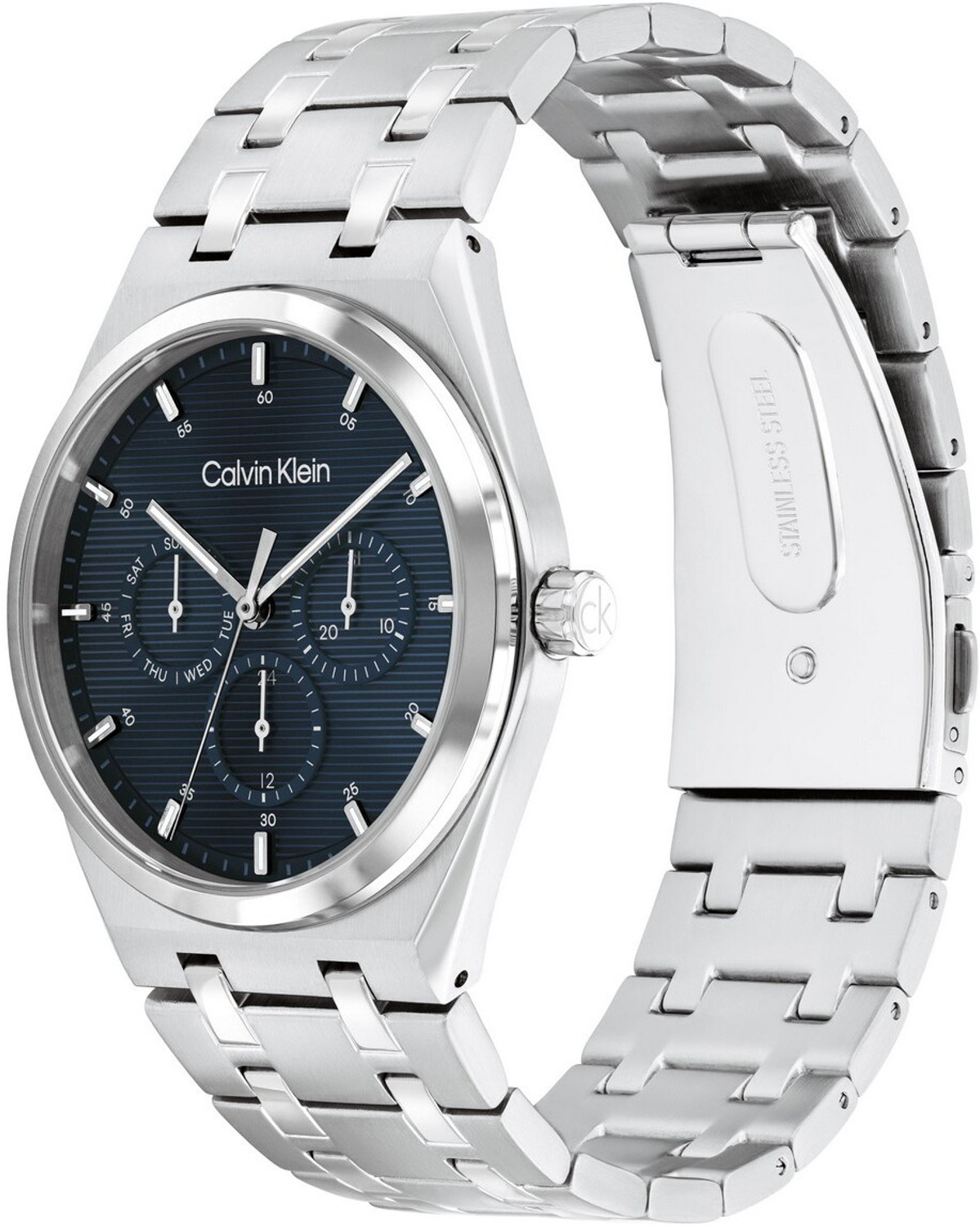 Image of Calvin Klein CK MOTION Calvin Klein CK MOTION QTZ MULTIFUNCTION ROUND Dial BLUE MEN's Watch - 25200520 Analog Watch - For Men