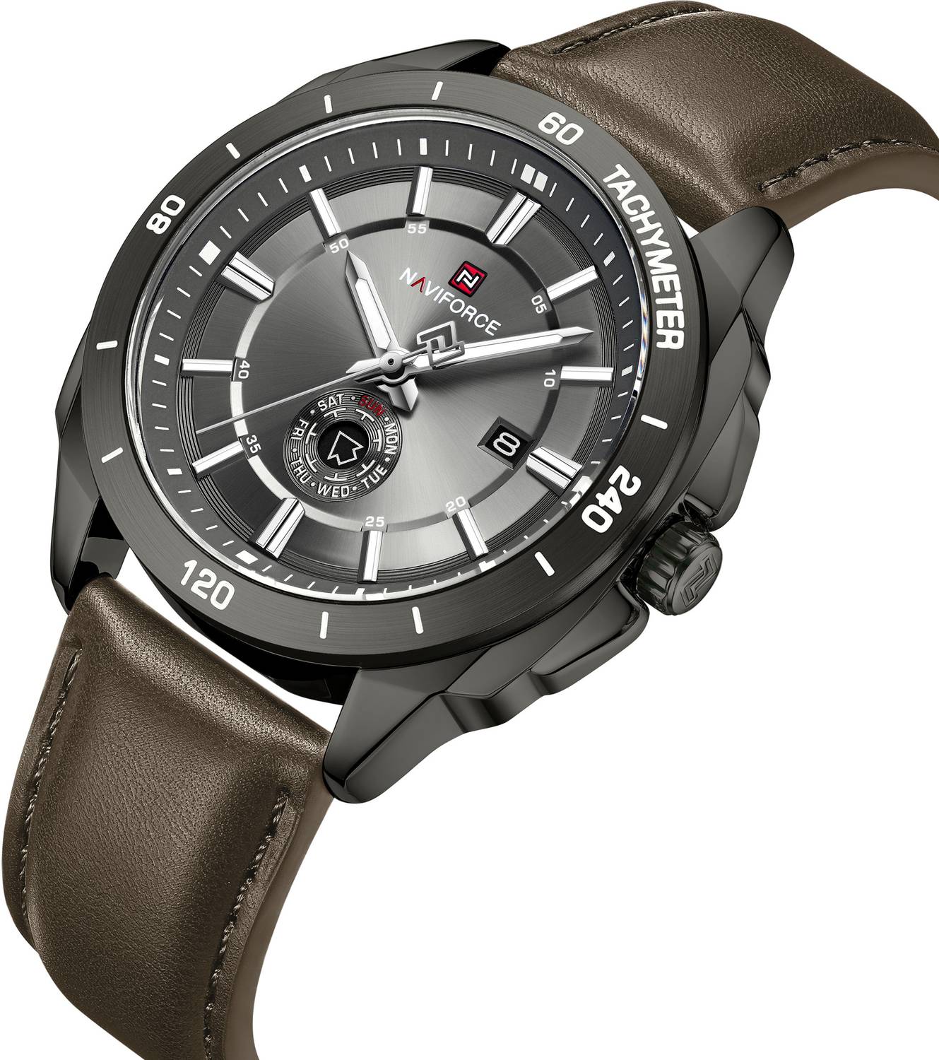 NAVIFORCE NF9269 Urban Grey Dial Analog Watch - Men - Image 2