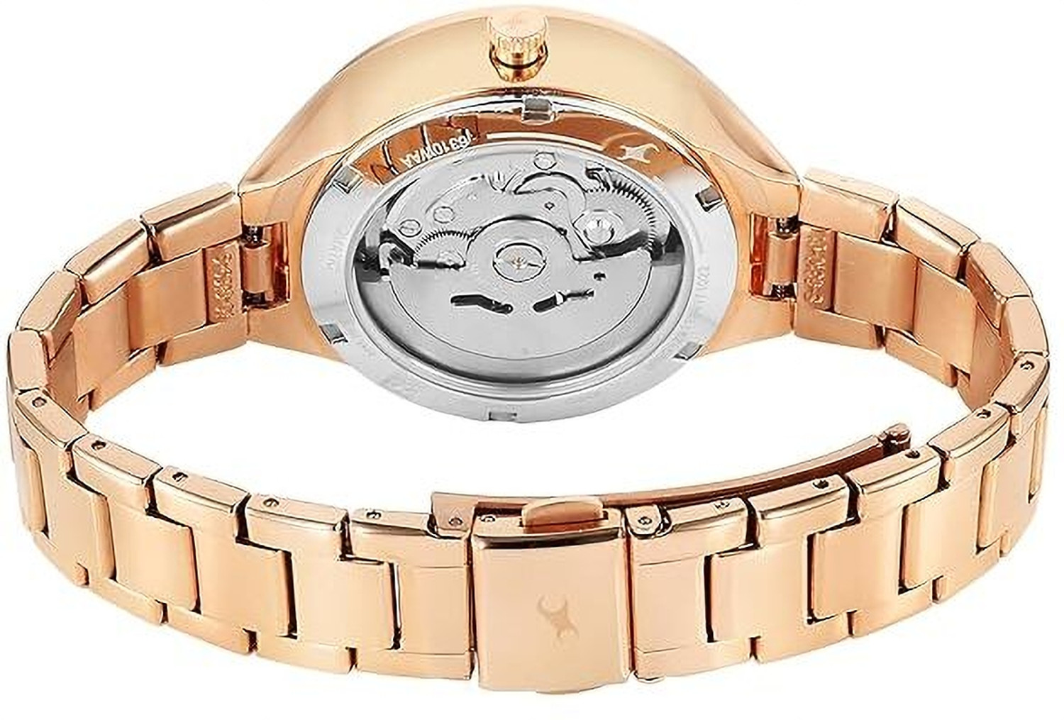 Image of Fastrack Fastrack Women Automatics 2.0 Beige Dial Stainless Steel Strap Analog Watch / Analog Watch - For Women