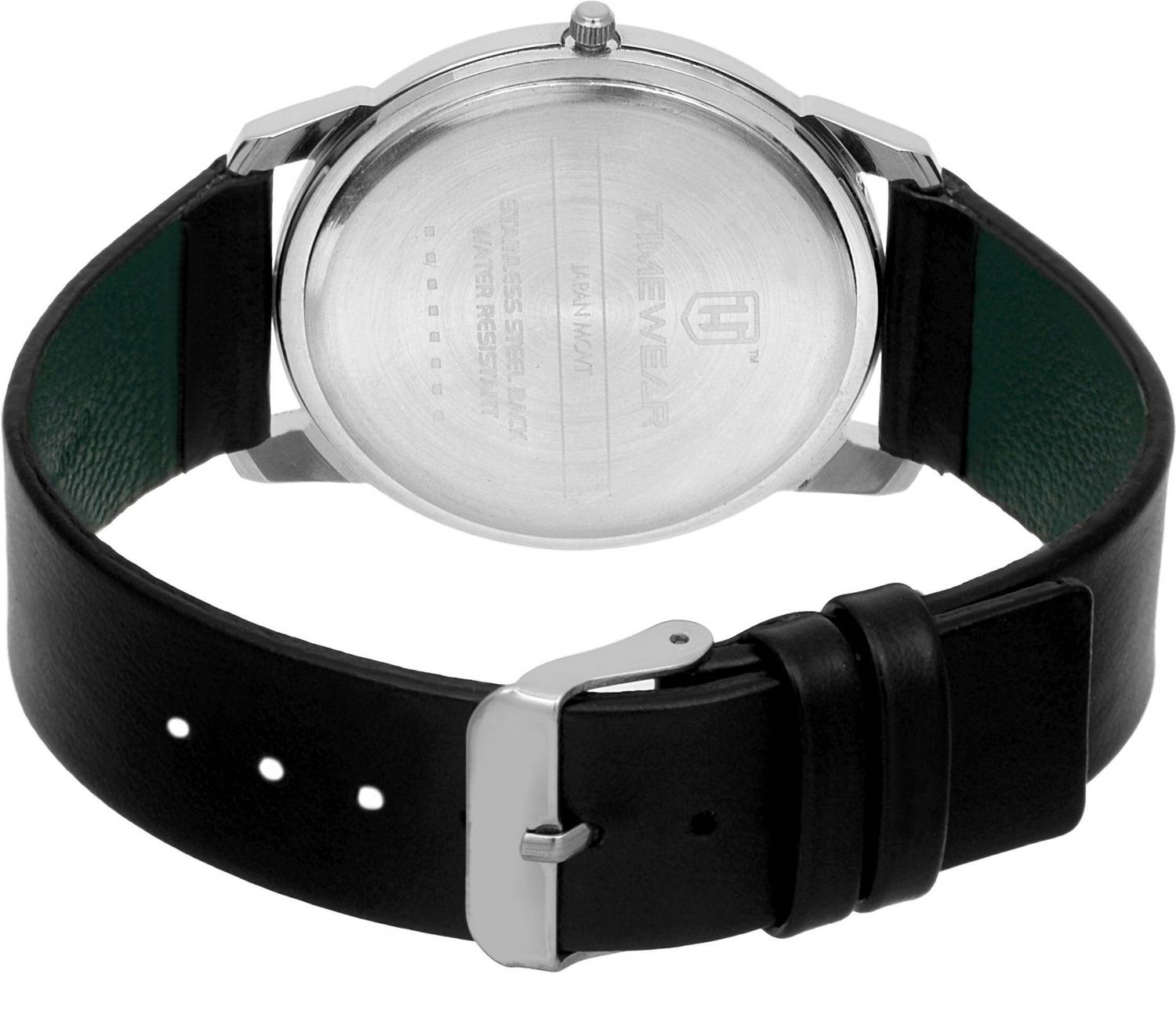 TIMEWEAR 175BDTG Slim Series Black Leather Watch - Image 4