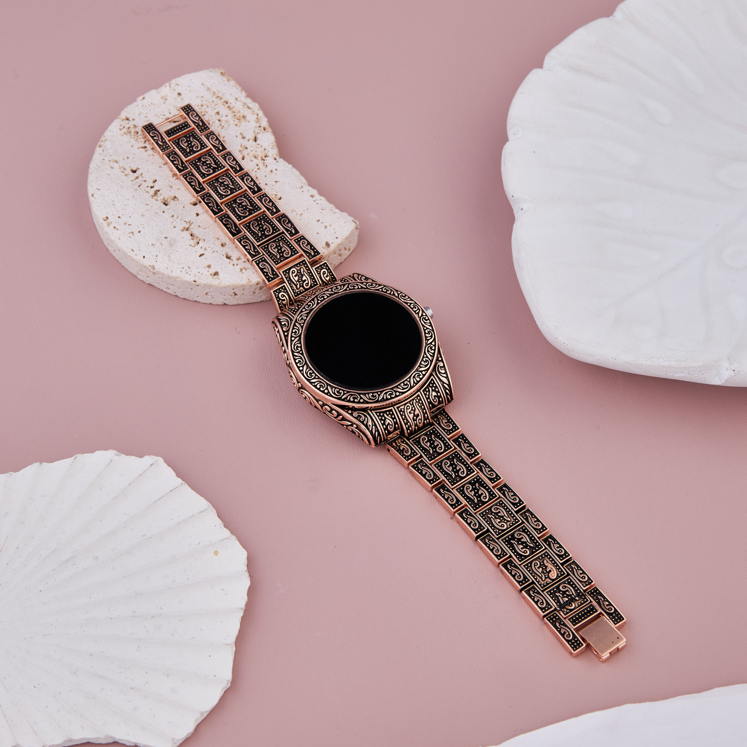 Image of GC PREMIUM JEWELLERY Premium Quality Rose Gold LED Touch Screen Digital Display Watch For Girls /Women Rose Gold Digital Watch - For Women