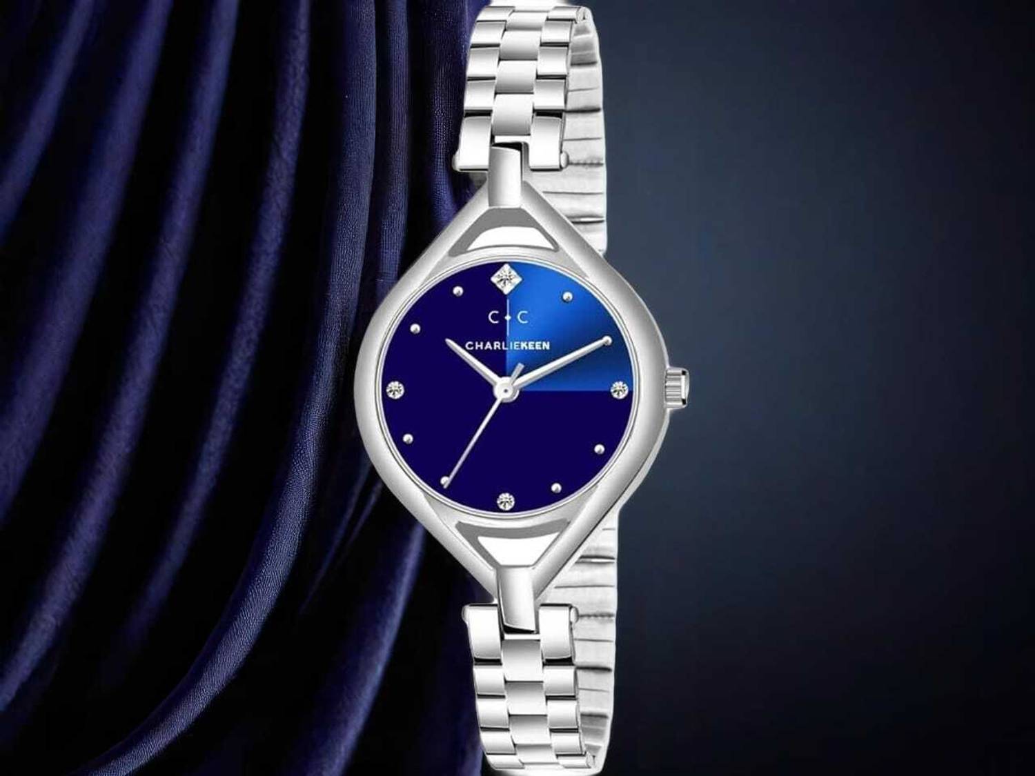 CHARLIEKEEN Timeless Elegance Blue Dial Analog Watch - For Women
