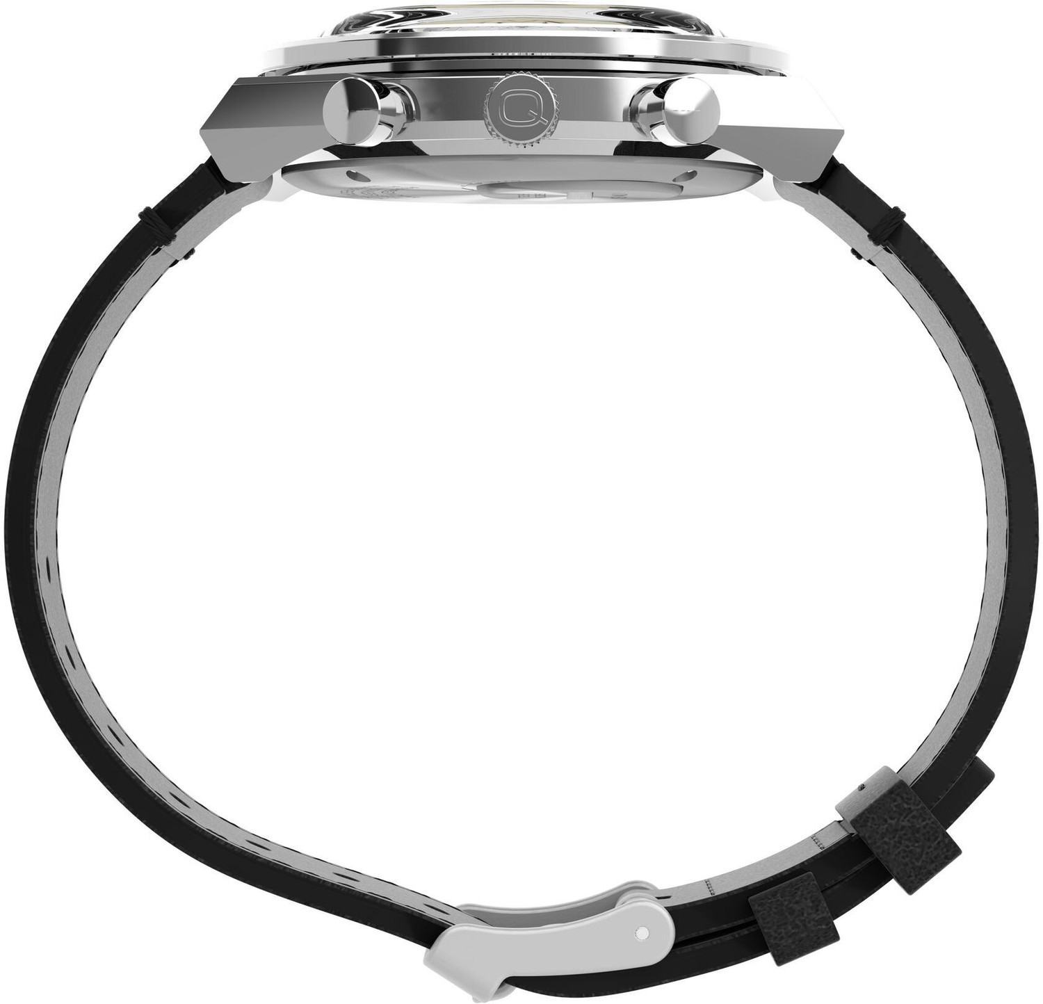 Image of TIMEX TWEG26408 Q Round 42mm Black Dial Analog Watch - For Men