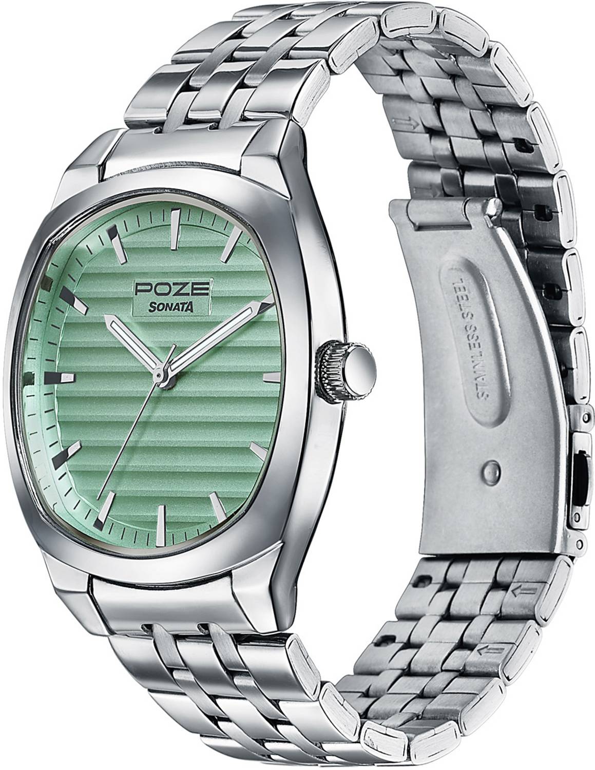 Sonata Poze 7 Green Dial Men's Watch - Image 4