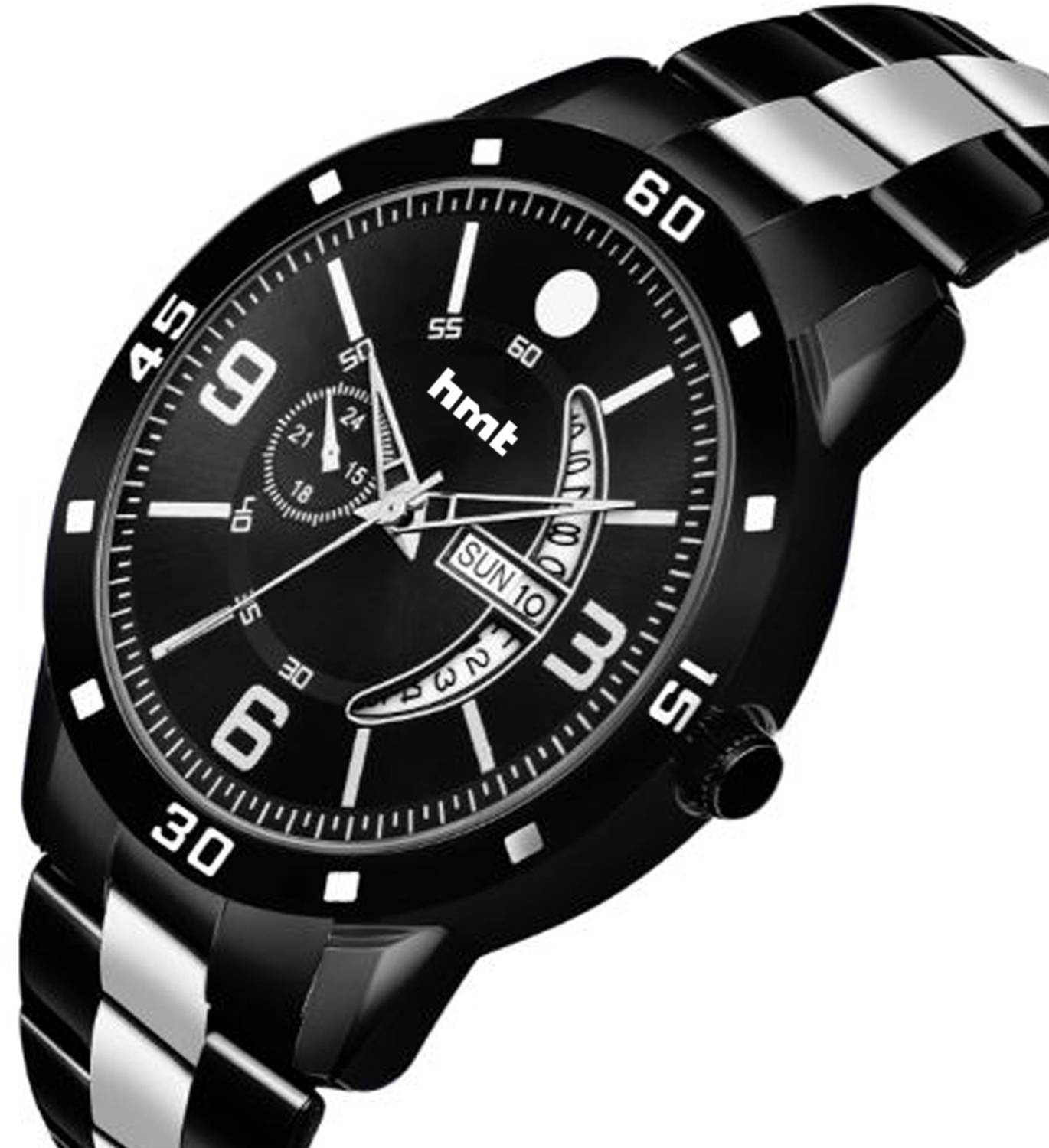 HMT Quartz Premium Blue Chain Watch for Men - Image 5