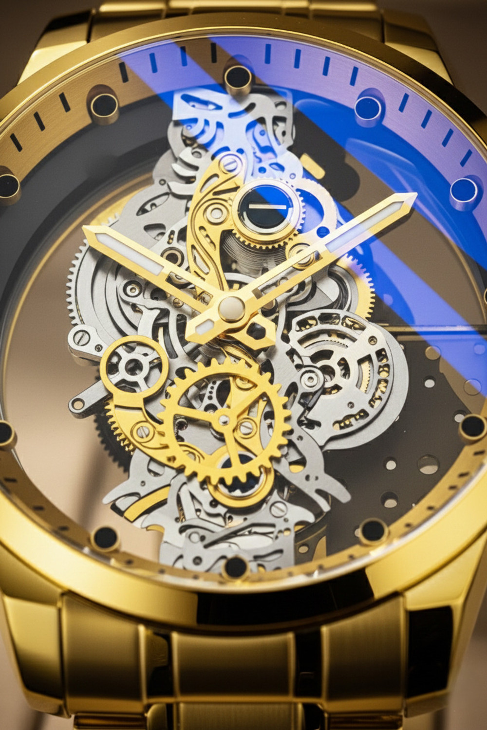 Image of YARA Premium Skeleton Dial Watch For Men v 7411001 Analog Watch - For Men