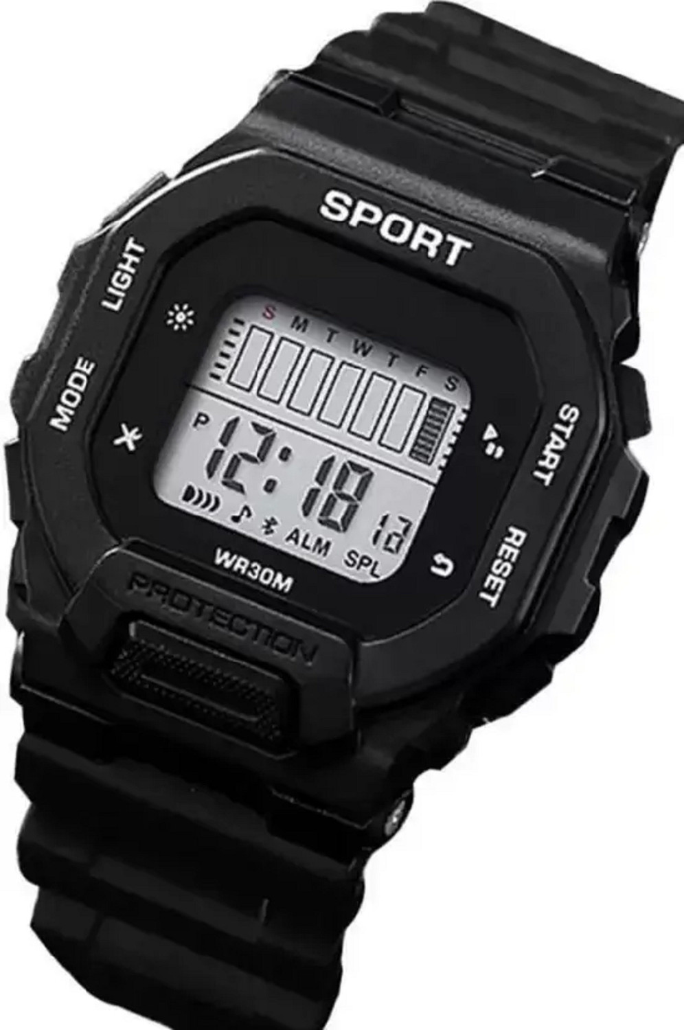 Image of Good Friend NEW SERIES SPORT DIGITAL MULTI-FUNCTION & MULTI-LIGHT Digital Watch - For Boys SILICON STRAP SQUARE DIAL LIGHT WEIGHT