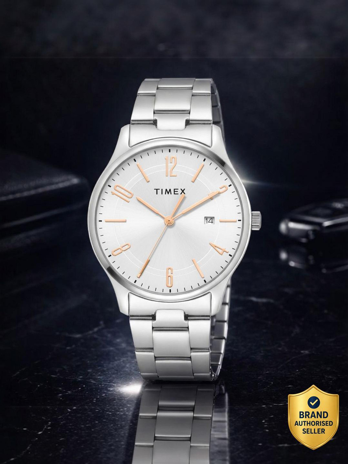 Image of TIMEX Silver Date Dial Analog Watch - For Men