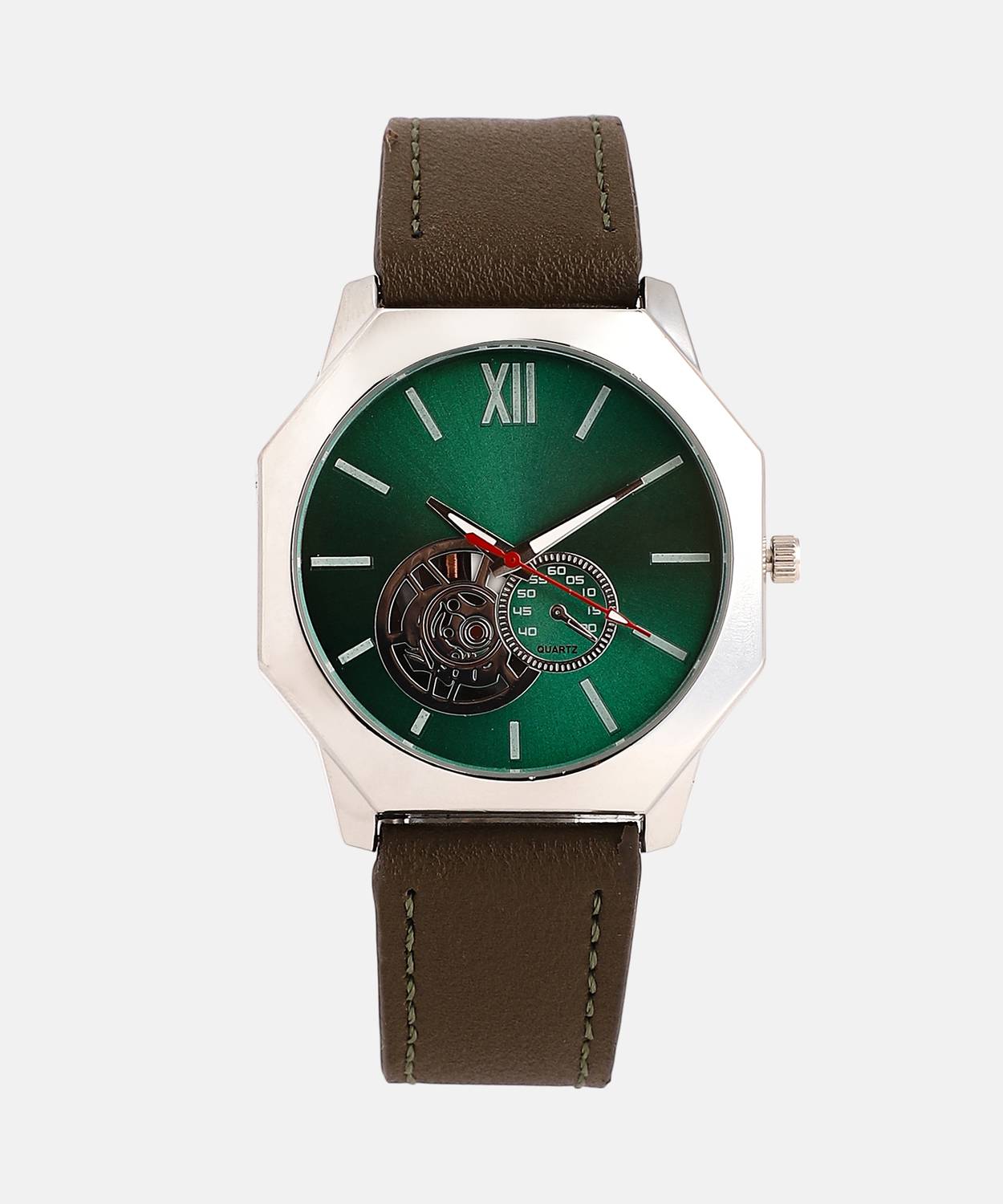 French Accent The Formula Men's Leather Watch - Image 2