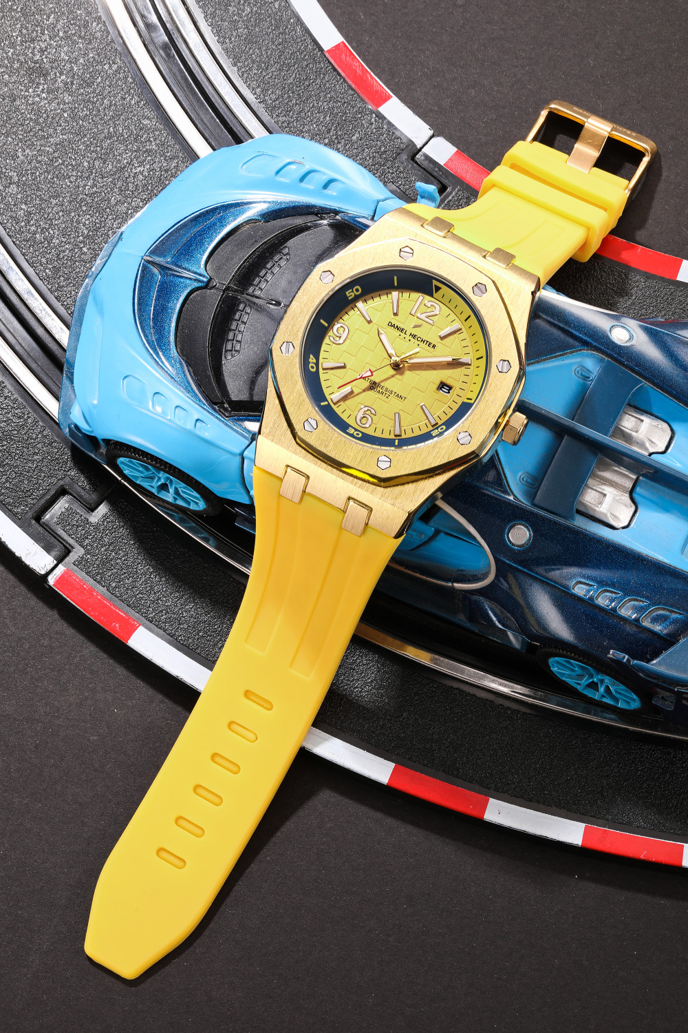 Image of DANIEL HECHTER Model DHM1015 Analogue Yellow Dial Men's Watch Analog Watch - For Men