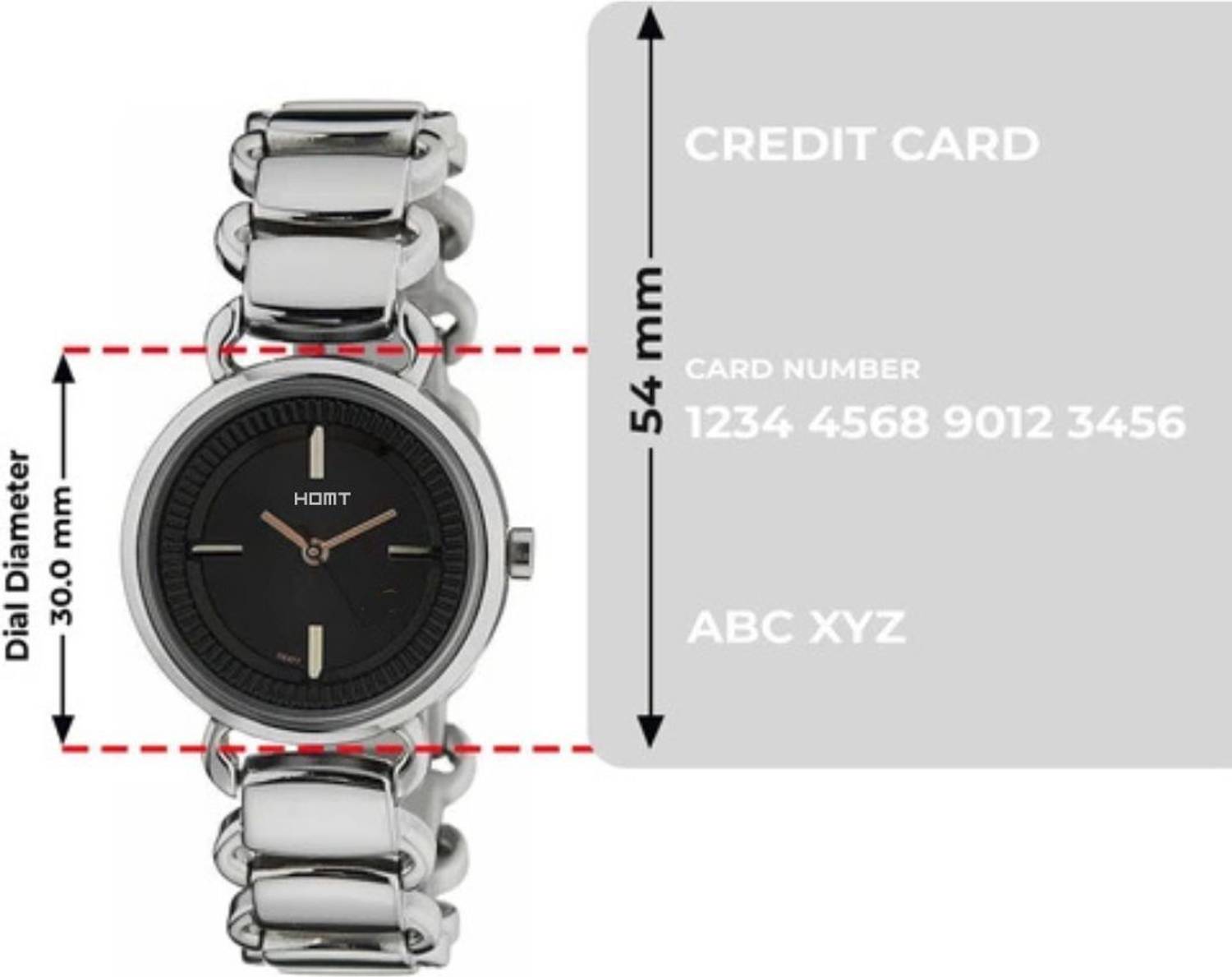 homot Couple’s Stainless Steel Analog Watch Combo - Black Pack of 2 - Image 4
