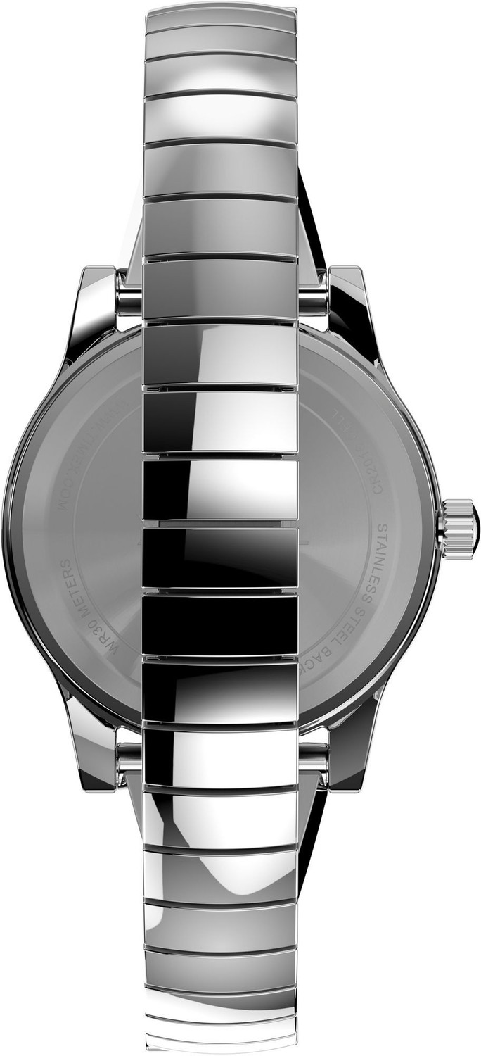Image of TIMEX Round 25mm Silver Dial Analog Watch - For Women