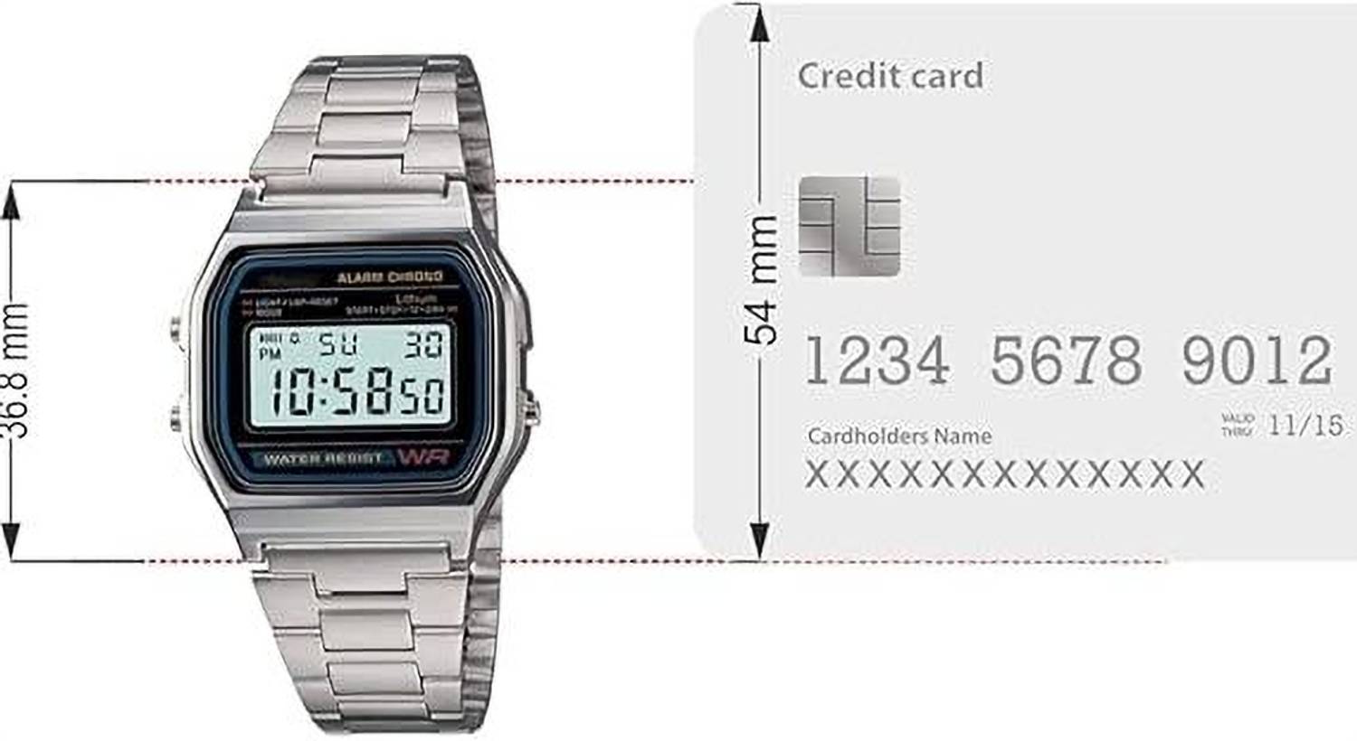 QUANTEX GLOWME Golden Digital Watch - Image 3