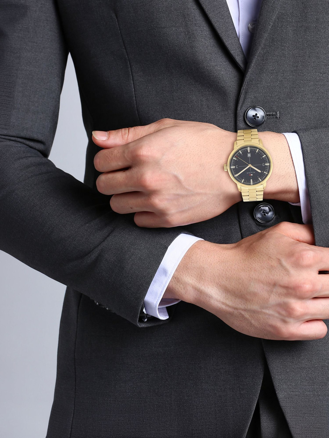 Image of TOMMY HILFIGER MACY'S ESSENTIALS MACY'S ESSENTIALS Analog Watch - For Men