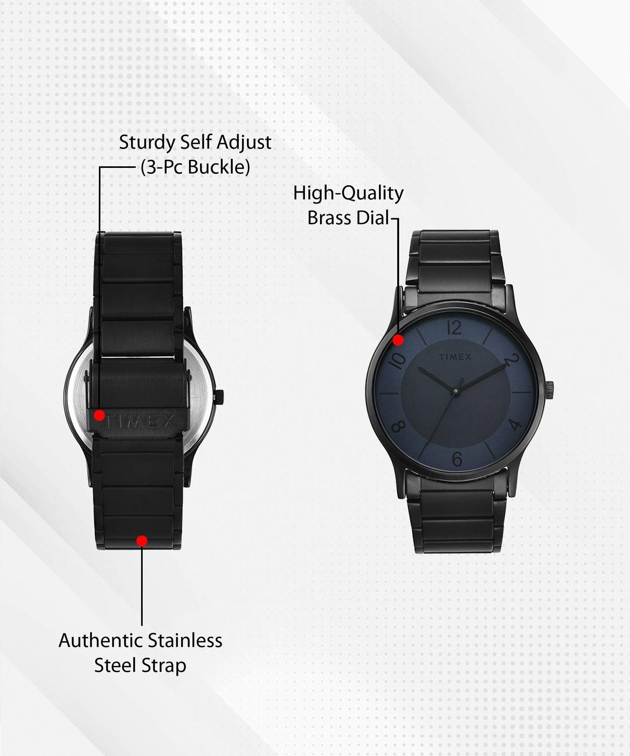 Timex Blue Dial Analog Watch for Men - Image 3