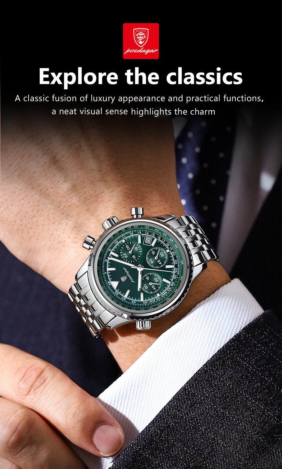 Image of POEDAGAR PD960G-A Analog Watch - For Men