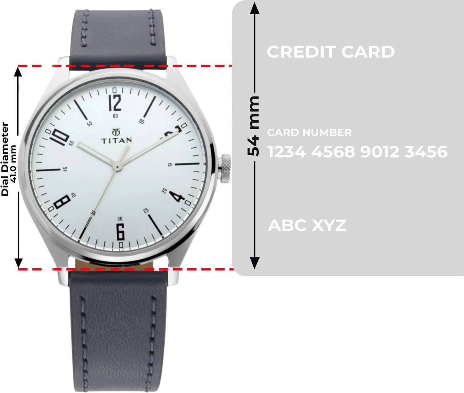 Titan Workwear Urban Edge Silver Dial Black Leather Watch - Image 4