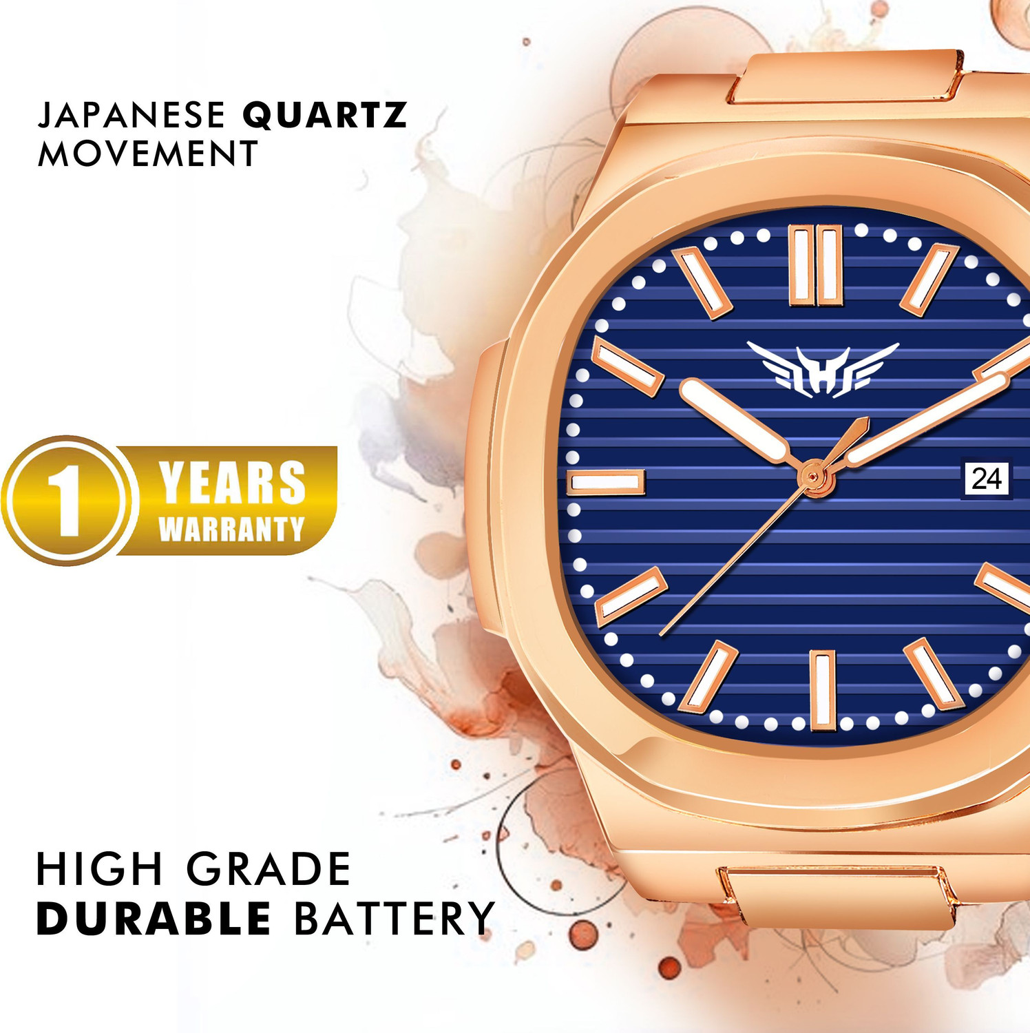 Image of HALA Hala Blue Dial Analog Genuine Leather Strap watch Analog Watch - For Men