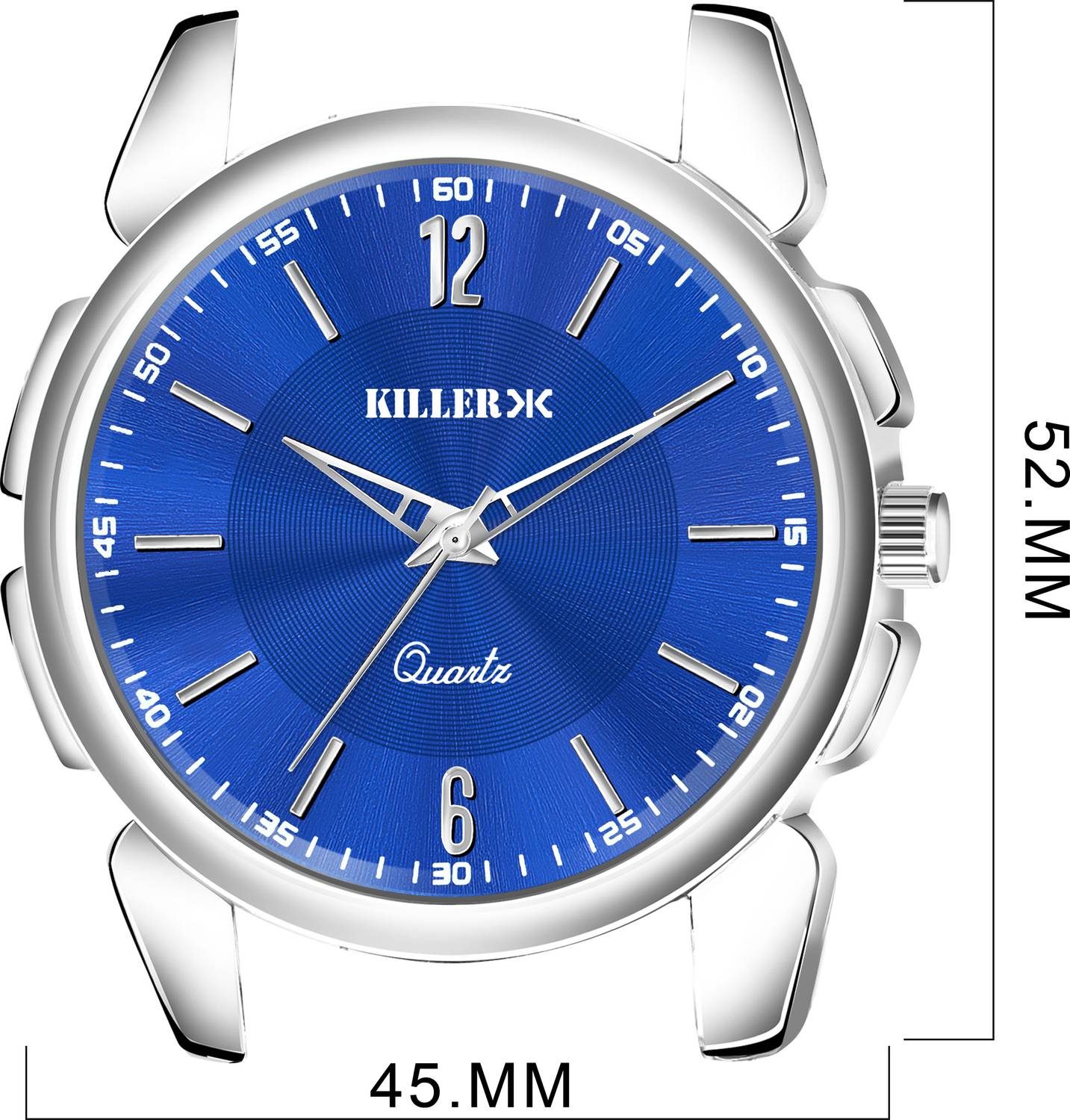 KILLER KLR-8426 Blue Dial Silver Chain Boys Watch - Image 4